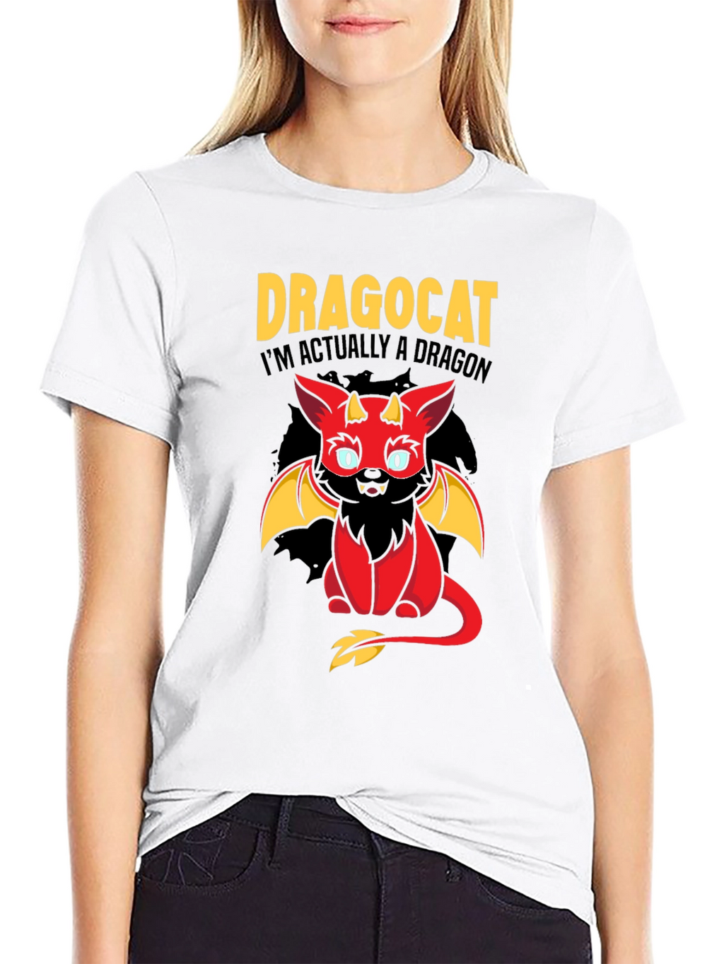 Dragocat T-Shirt - Im Actually a Dragon!