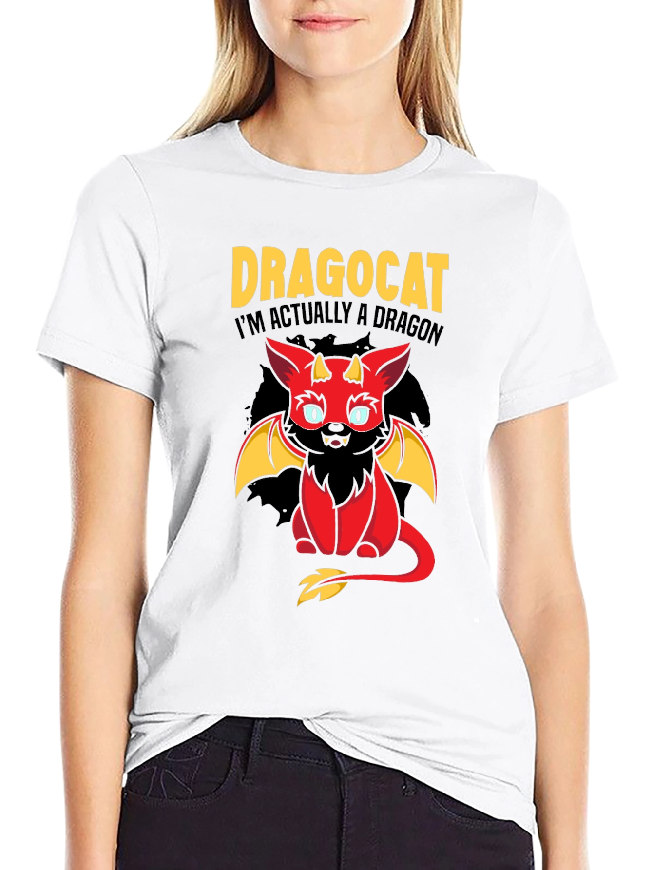 Dragocat T-Shirt - Im Actually a Dragon!