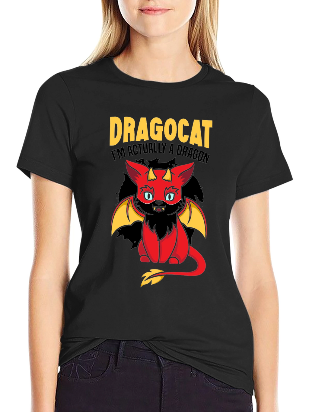 Dragocat T-Shirt - Im Actually a Dragon!