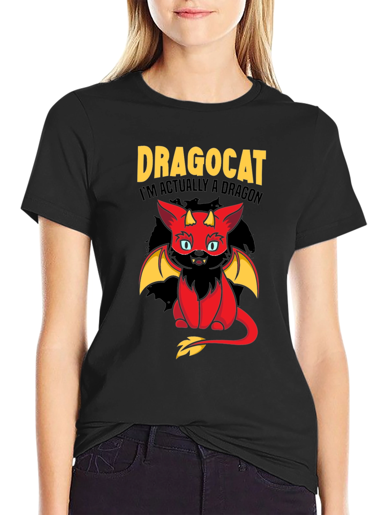 Dragocat T-Shirt - Im Actually a Dragon!
