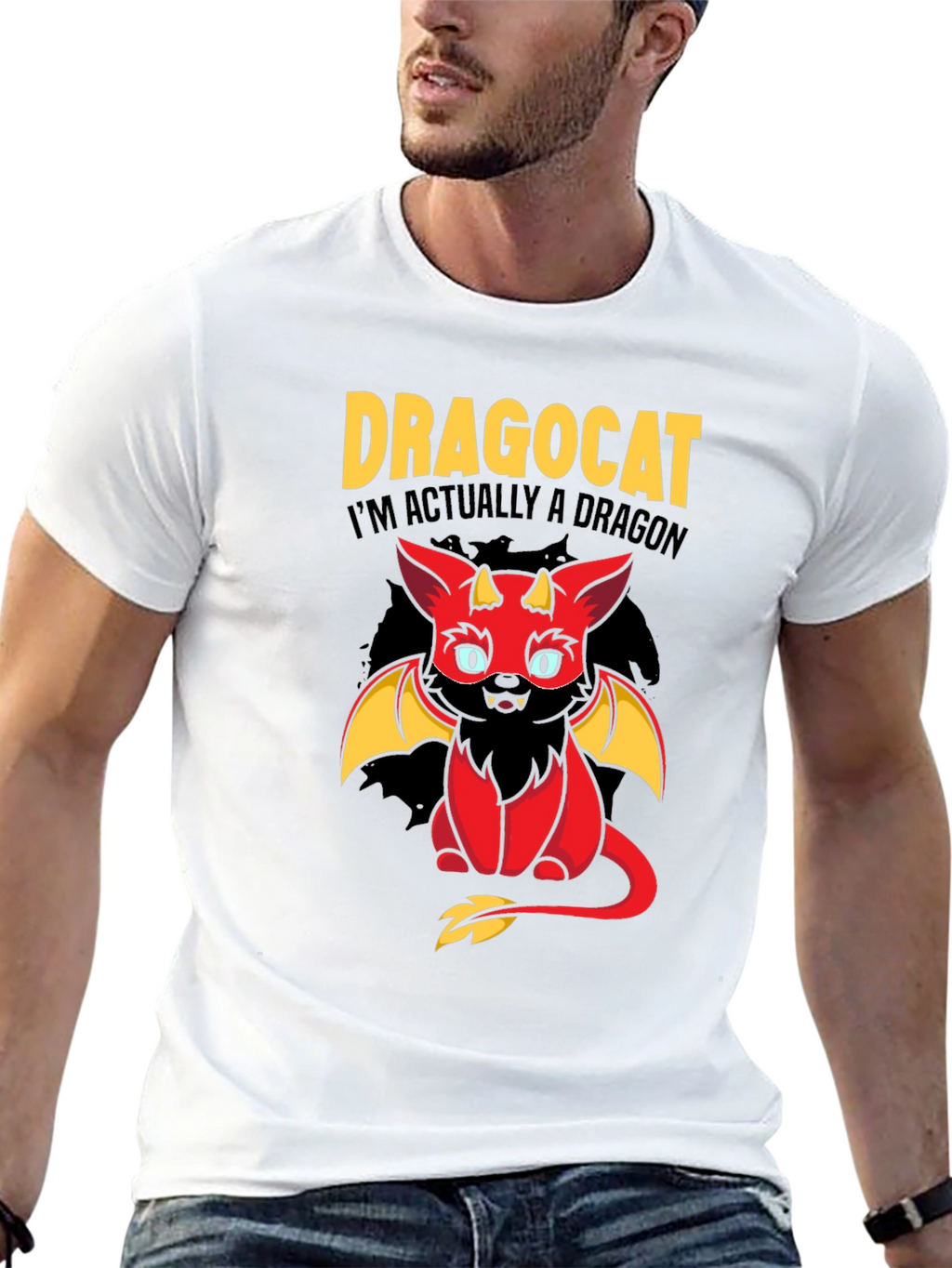Dragocat T-Shirt - Im Actually a Dragon!