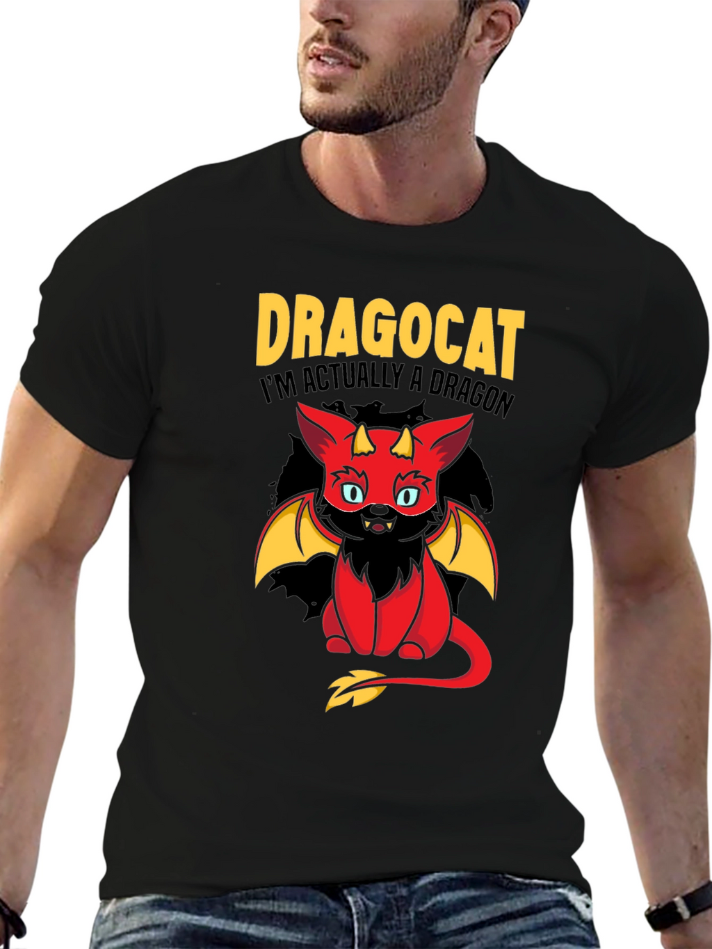 Dragocat T-Shirt - Im Actually a Dragon!
