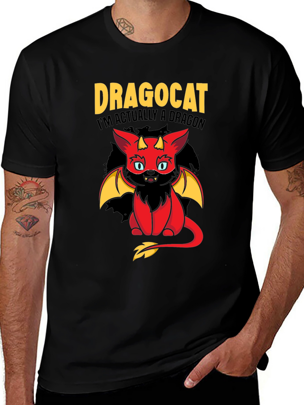 Dragocat T-Shirt - Im Actually a Dragon!