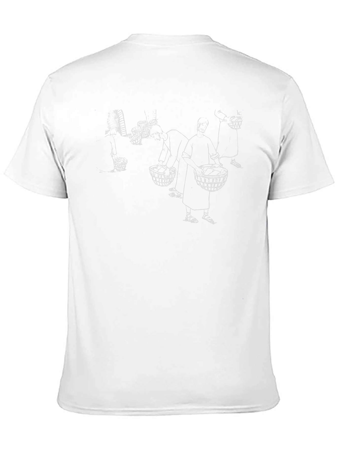Unique Black T-Shirt with Hand-Drawn Illustration