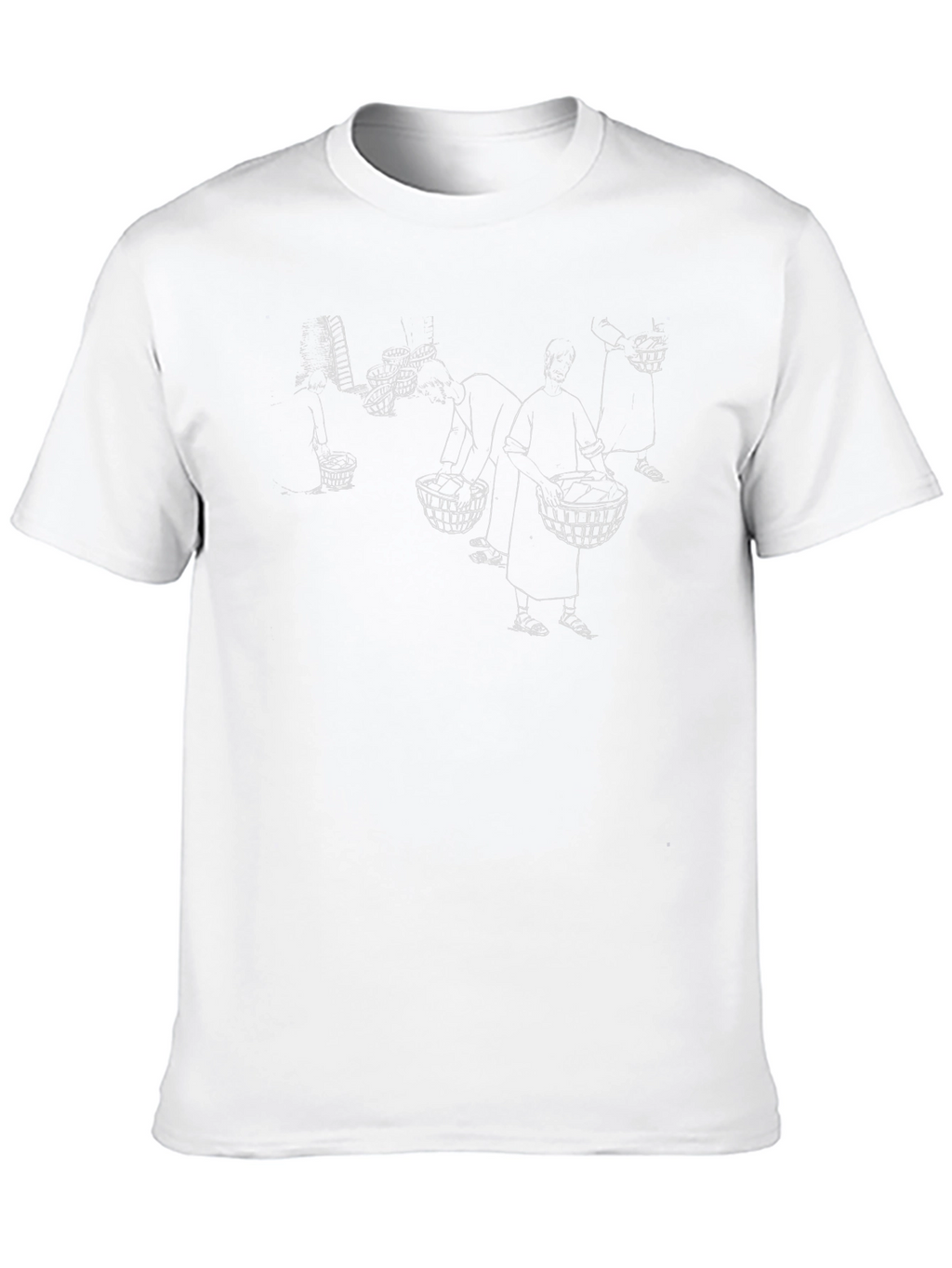 Unique Black T-Shirt with Hand-Drawn Illustration