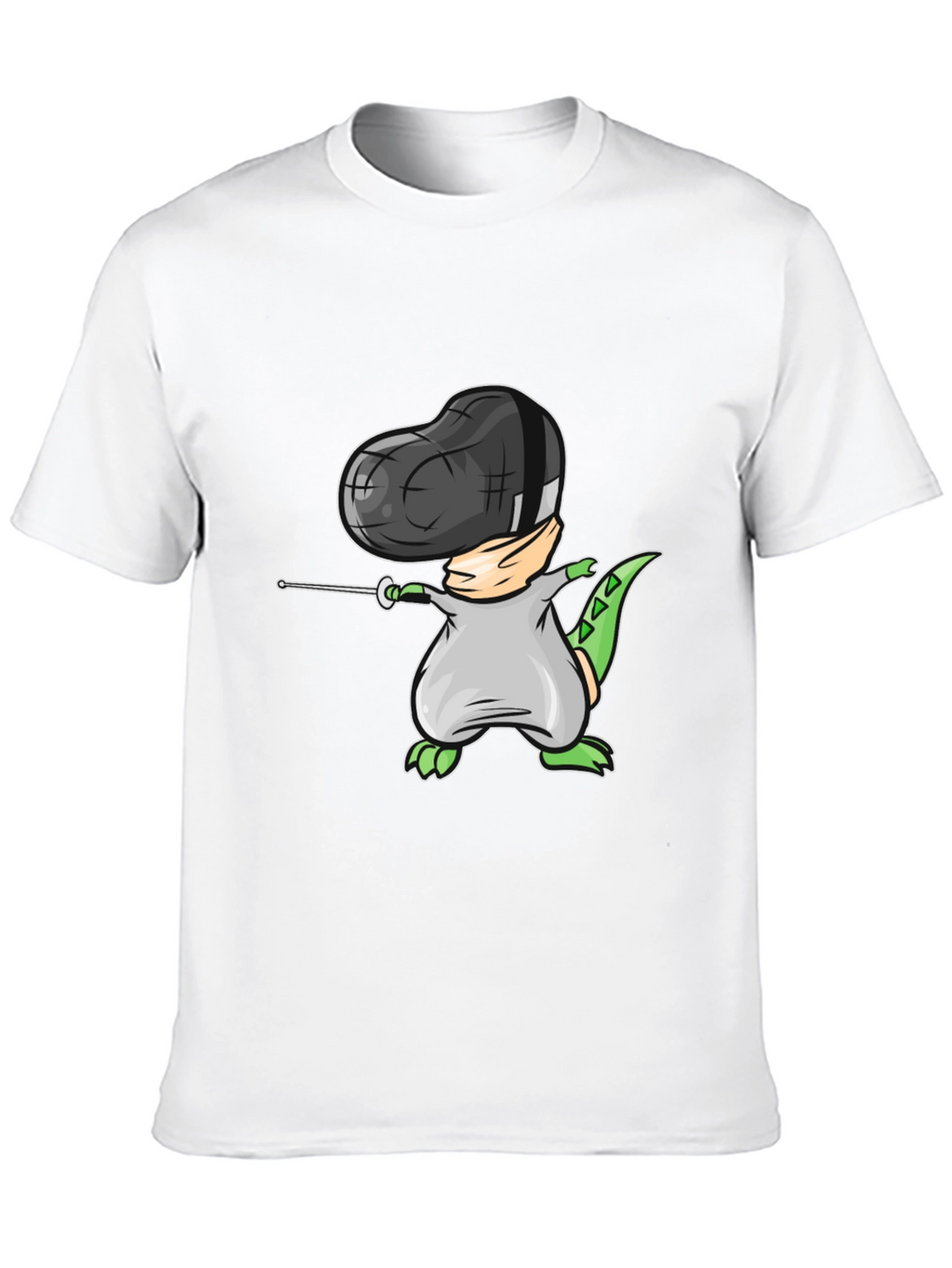 Dino Fencing Black T-Shirt