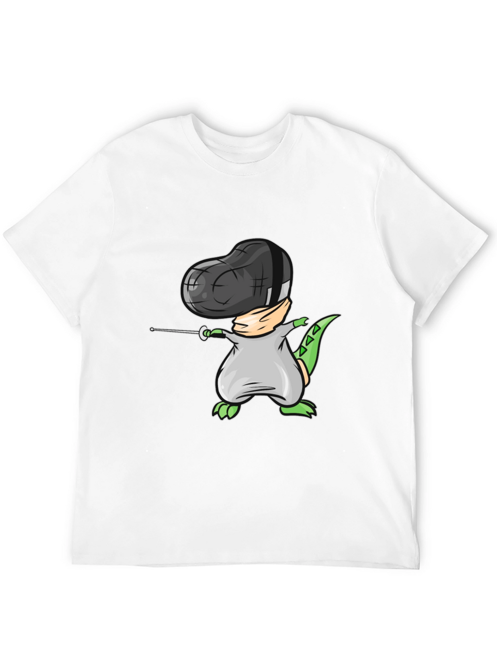 Dino Fencing Black T-Shirt