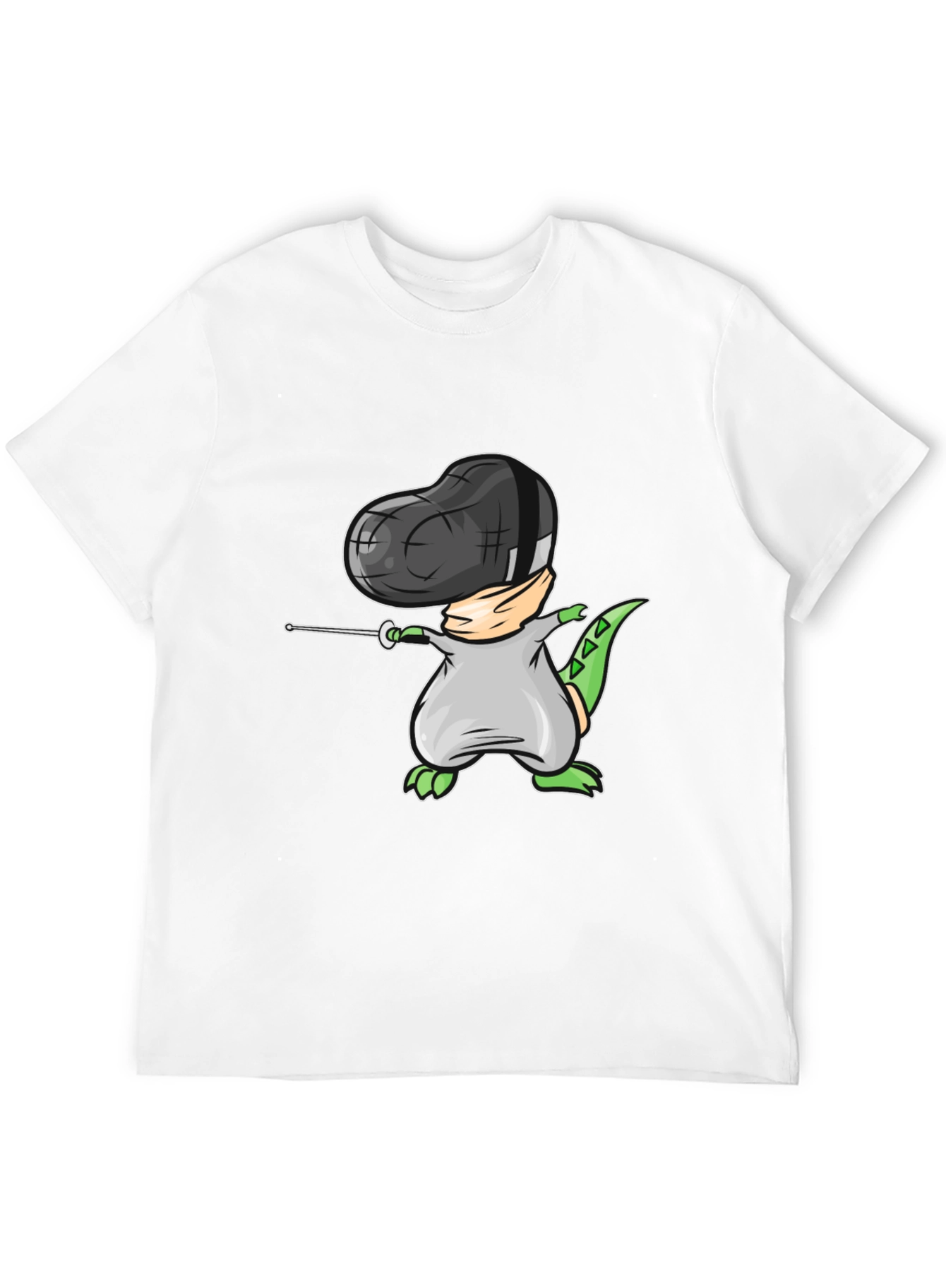 Dino Fencing Black T-Shirt