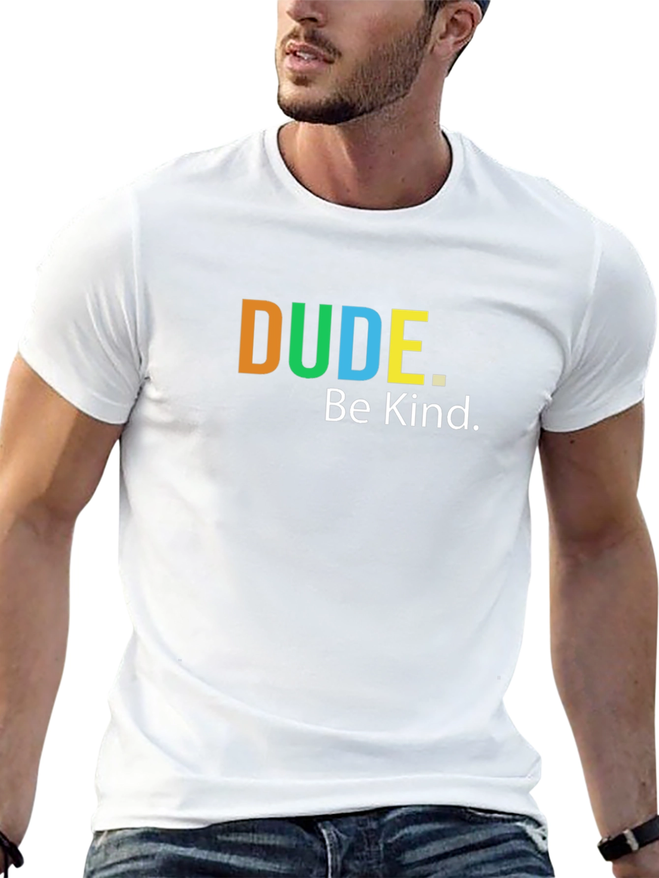Dude Be Kind Graphic T-Shirt - Soft Cotton Blend