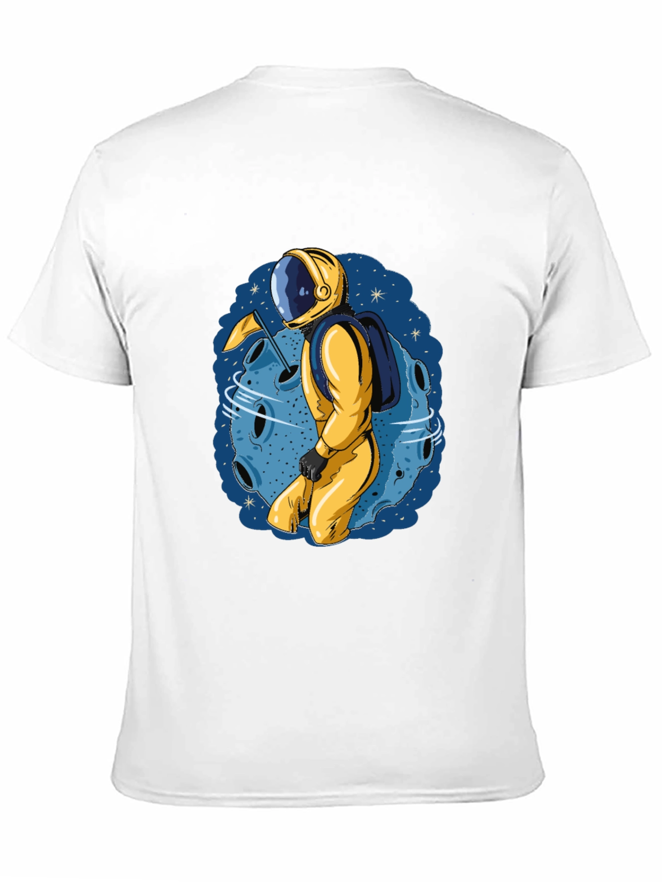 Astronaut on Moon T-Shirt - Space Adventure Tee