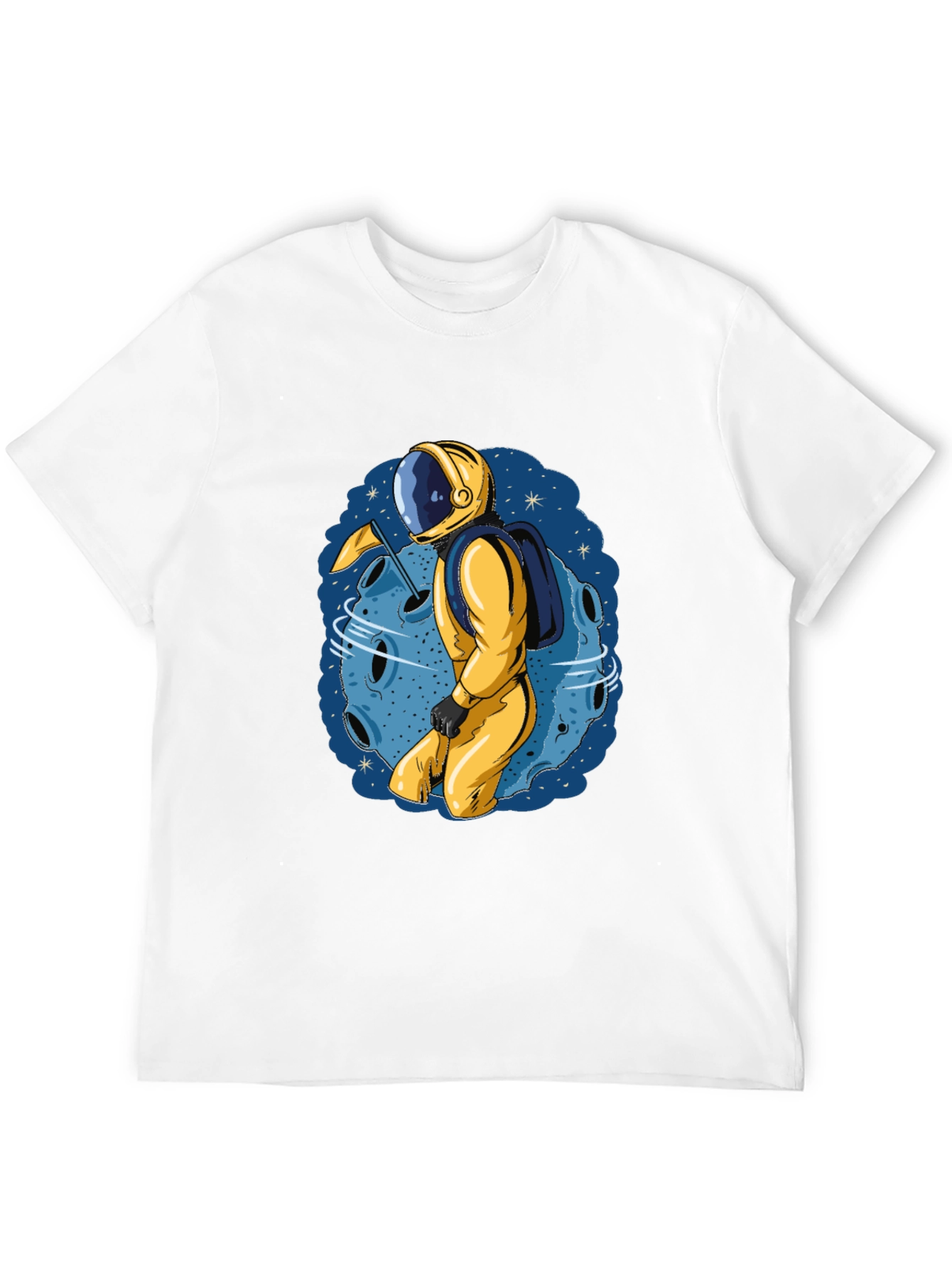Astronaut on Moon T-Shirt - Space Adventure Tee
