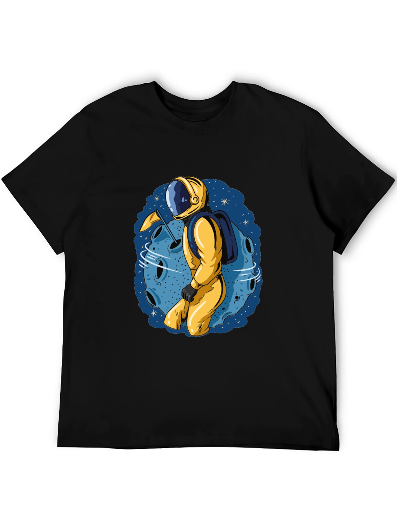Astronaut on Moon T-Shirt - Space Adventure Tee
