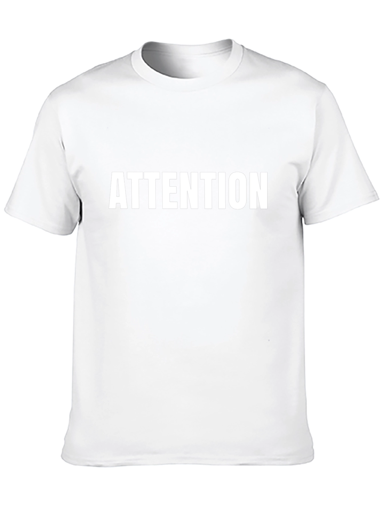Attention Graphic Tee - Classic Black T-Shirt