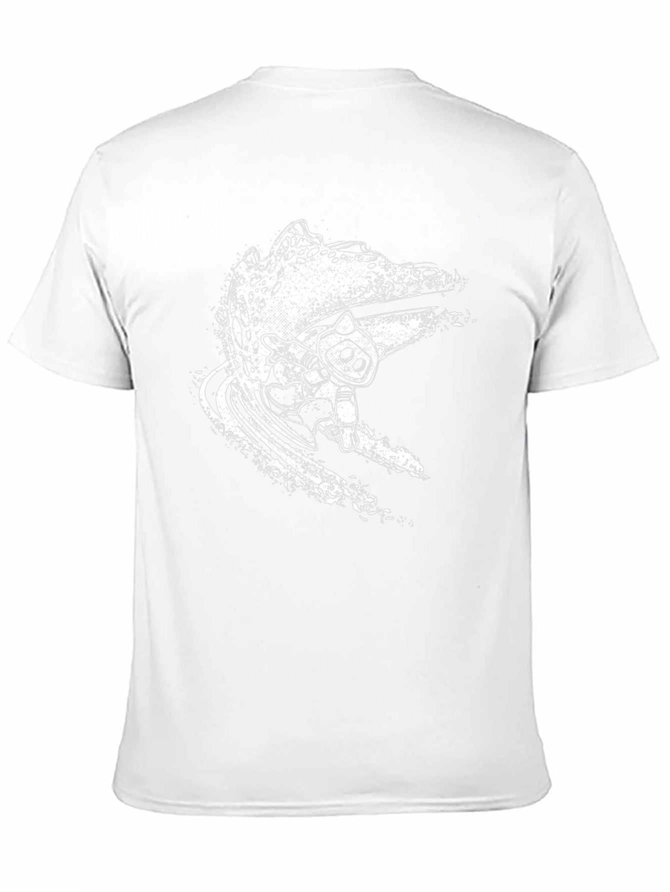 Cool Black Surf Cat Graphic Tee