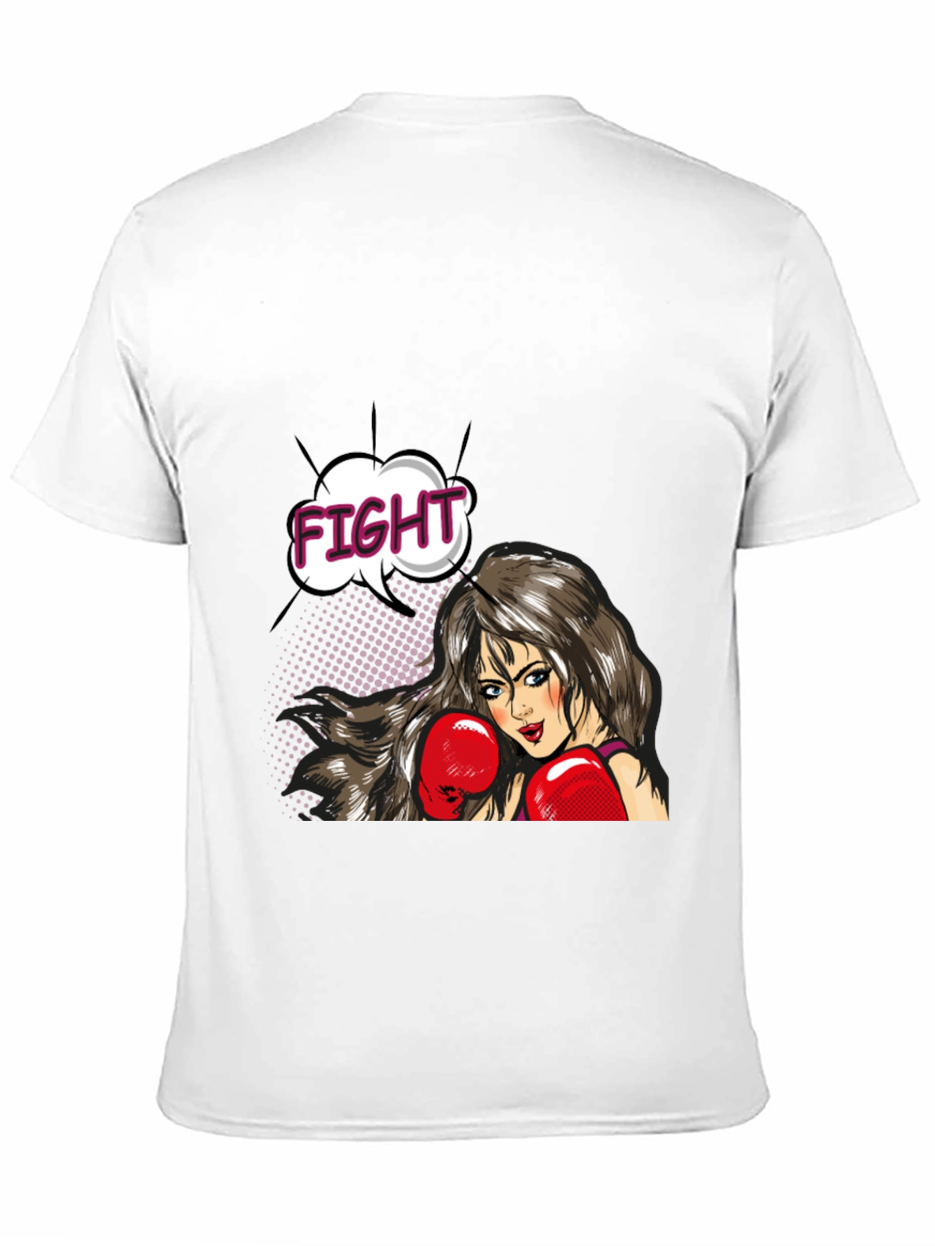 Fight Girl Graphic Tee - Stylish Comic Book T-Shirt