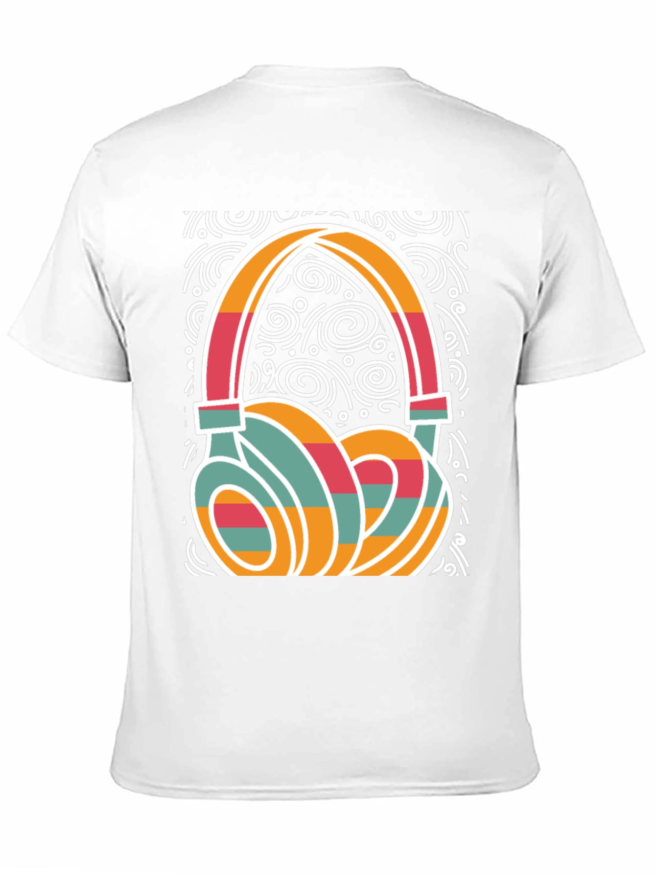 Retro Headphone Graphic Tee - Stylish Music Lover Shirt