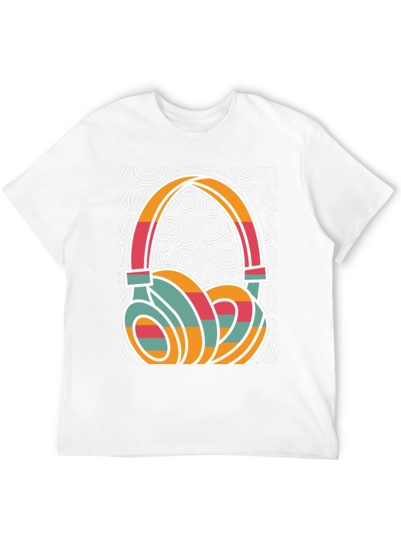Retro Headphone Graphic Tee - Stylish Music Lover Shirt