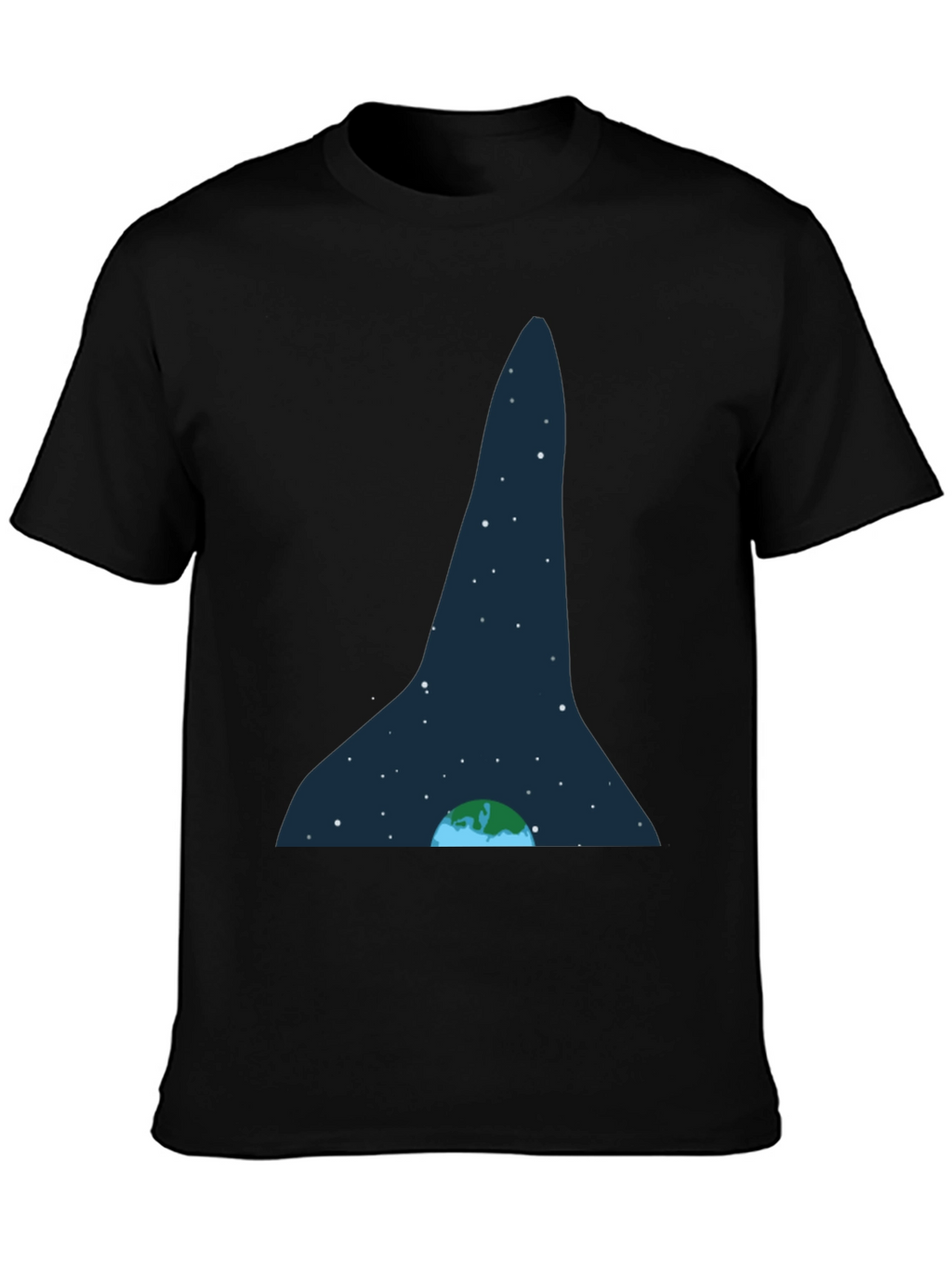 Earth and Stars Graphic Tee - Black