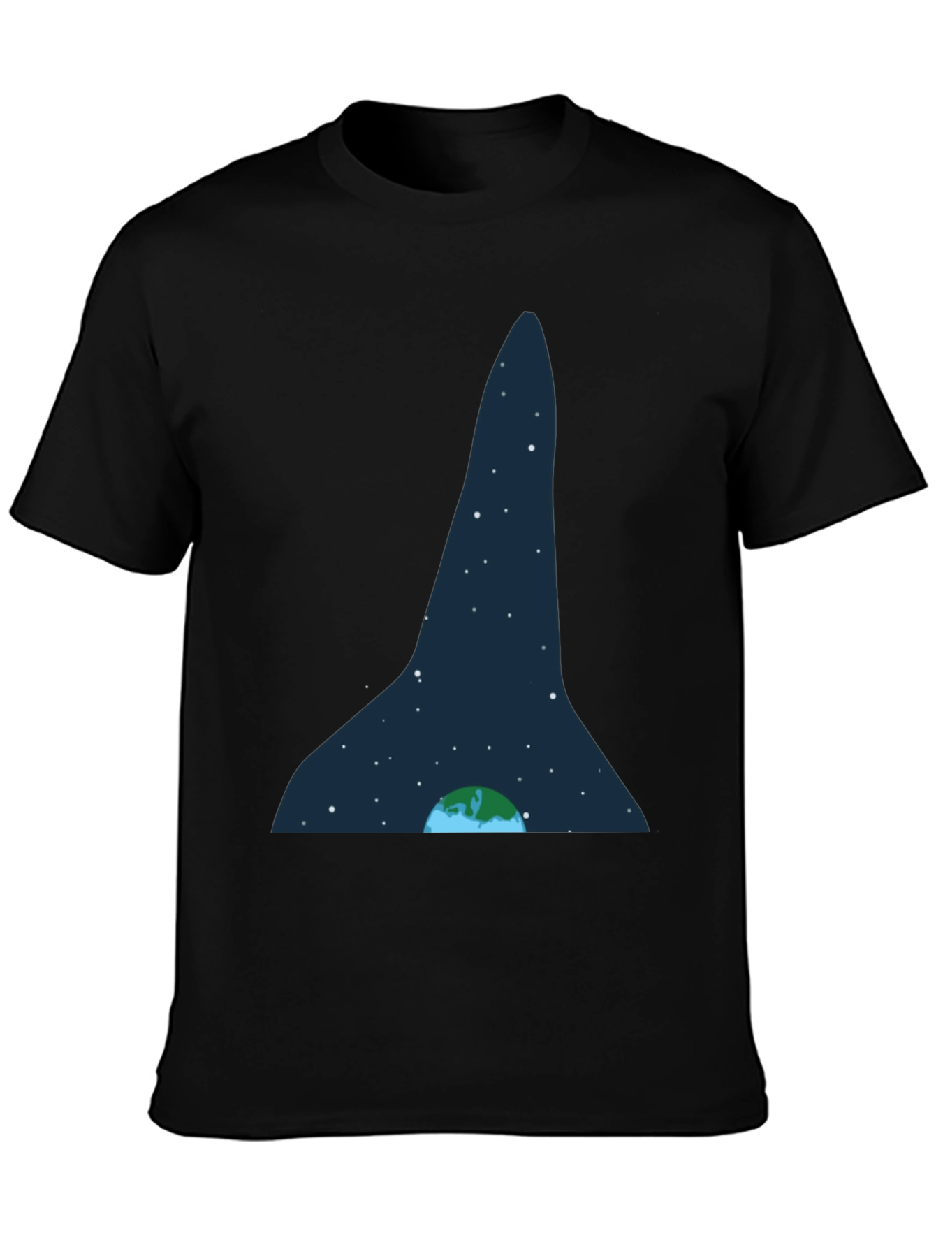 Earth and Stars Graphic Tee - Black