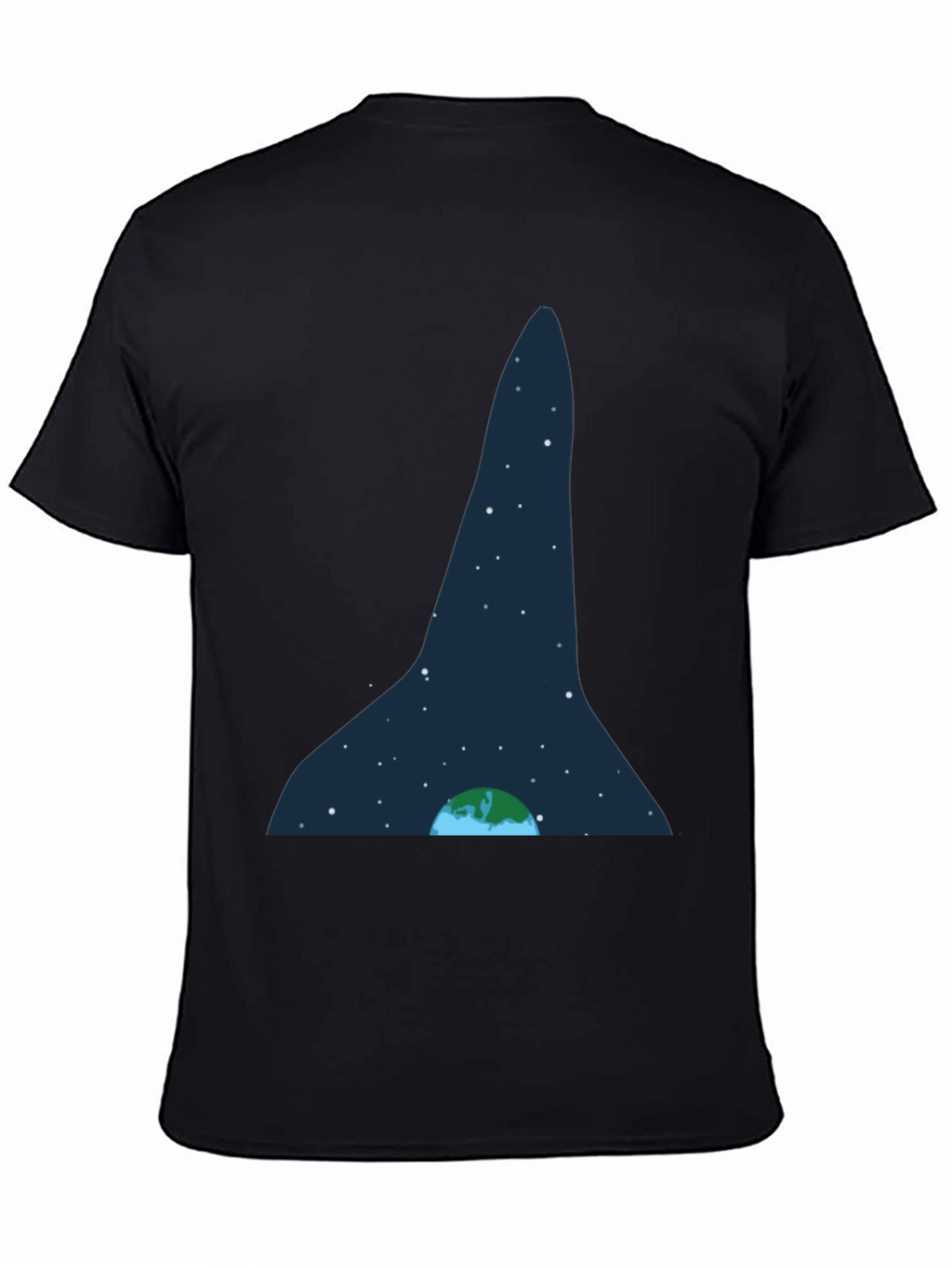 Earth and Stars Graphic Tee - Black