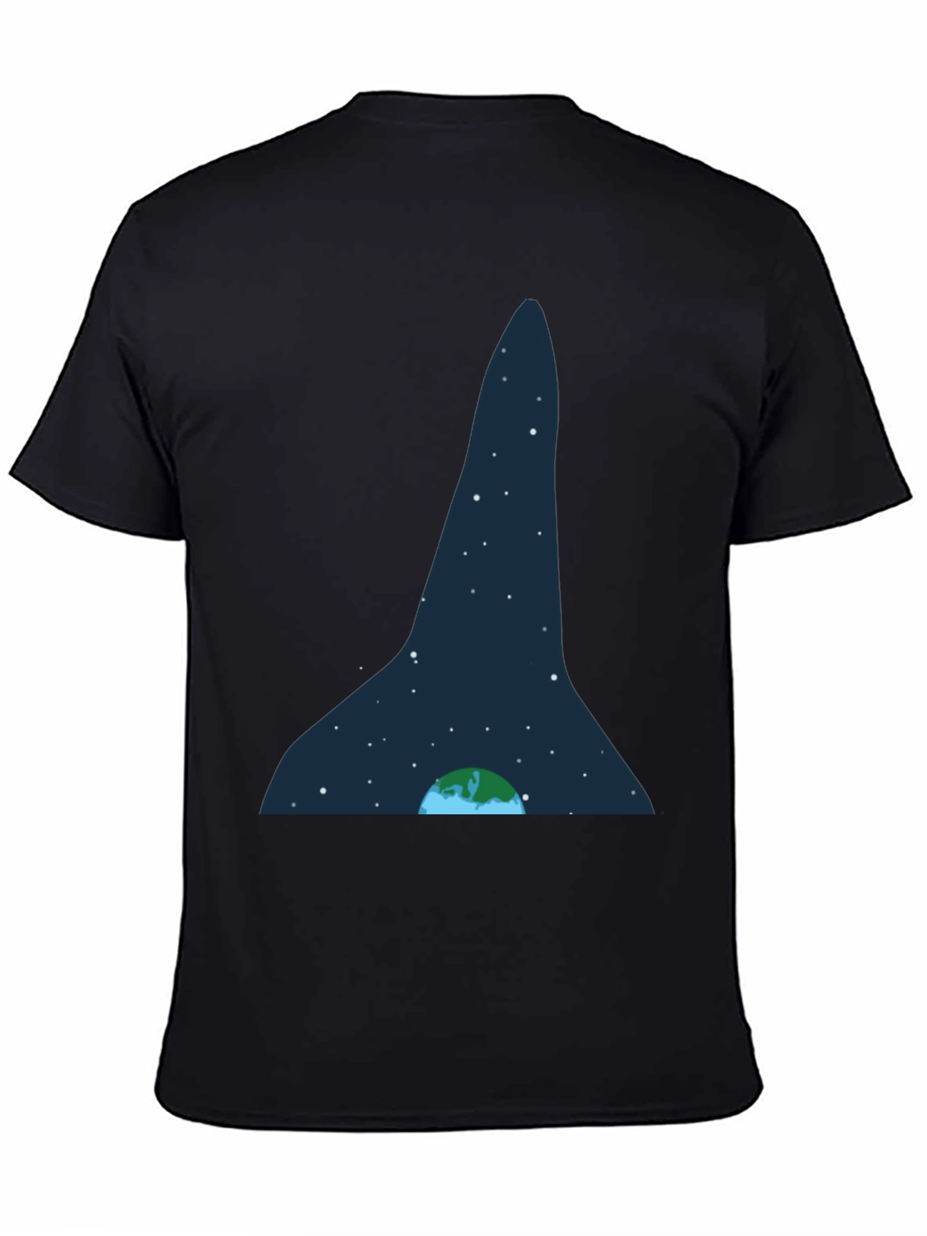 Earth and Stars Graphic Tee - Black