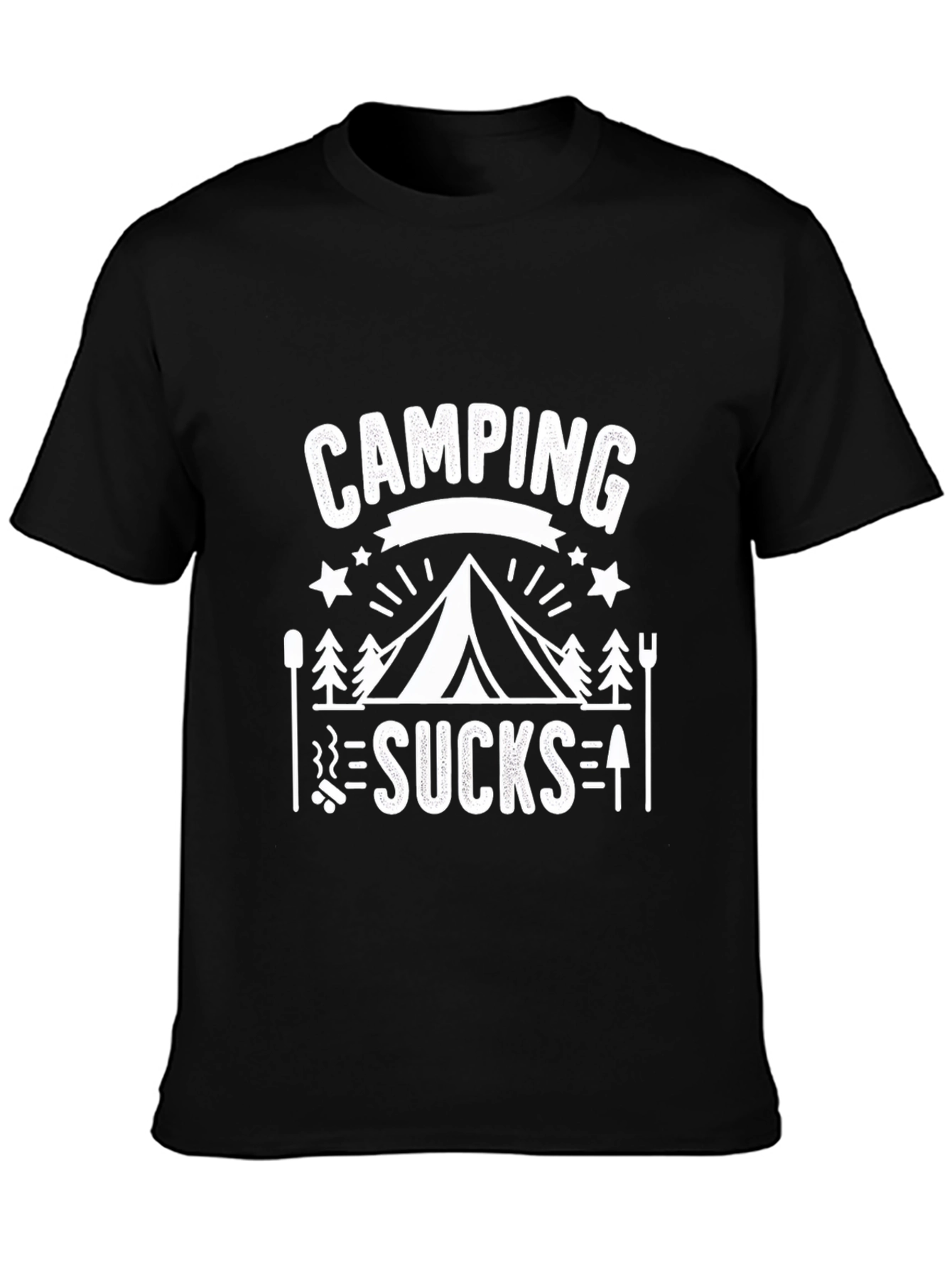 Camping Sucks T-Shirt - Humorous Outdoor Apparel