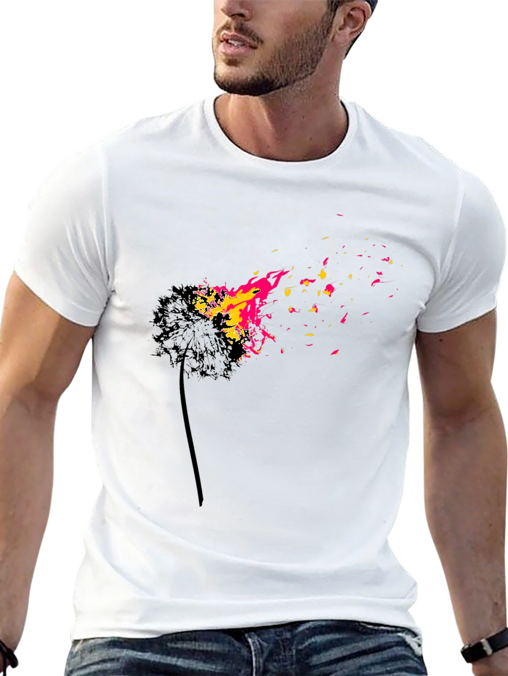 Burning Dandelion Graphic T-Shirt