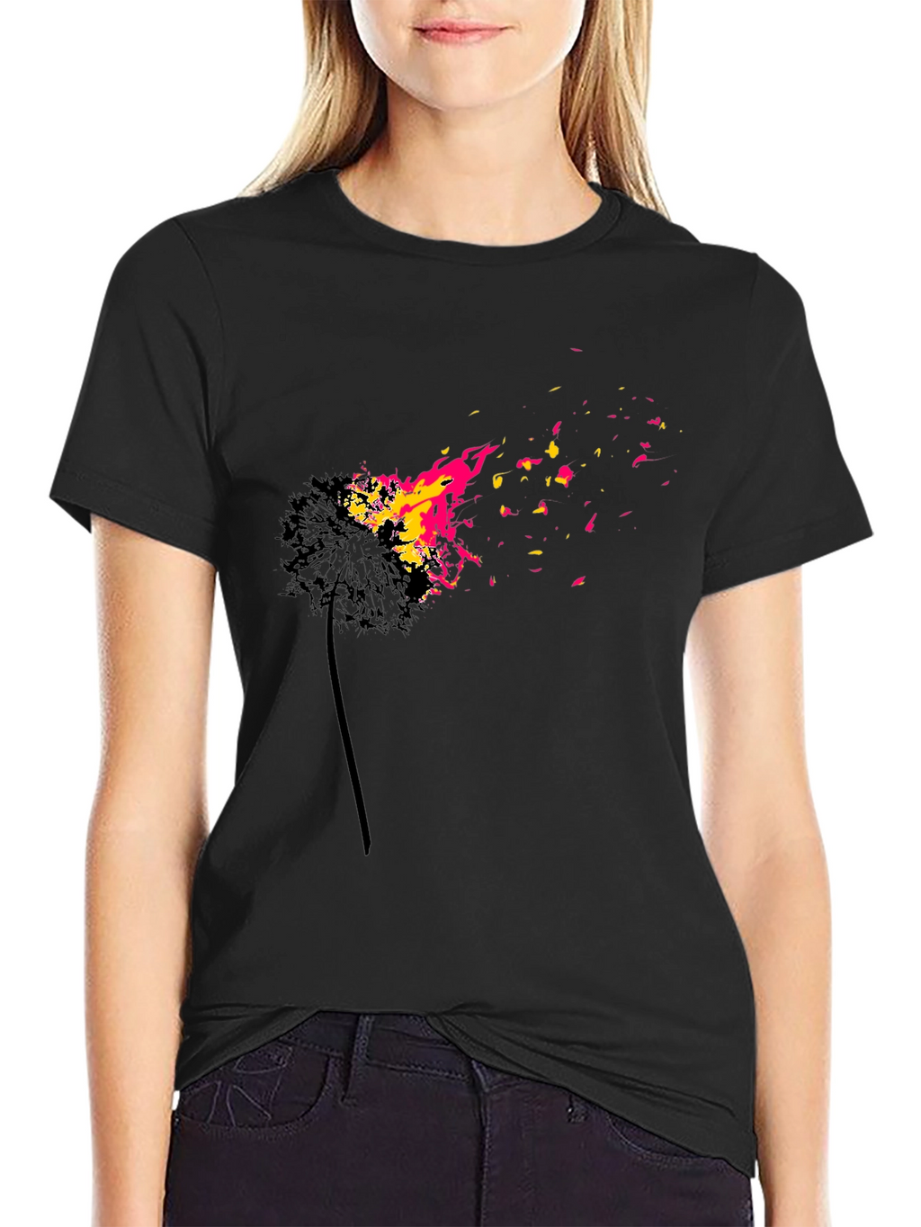 Burning Dandelion Graphic T-Shirt
