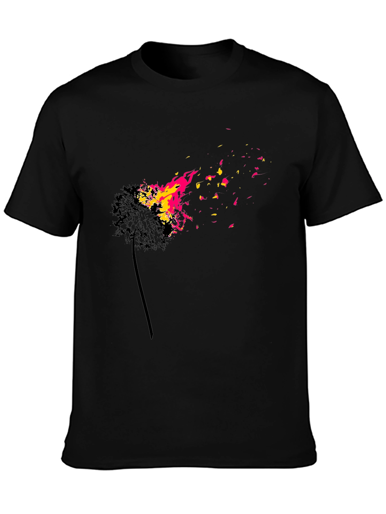 Burning Dandelion Graphic T-Shirt
