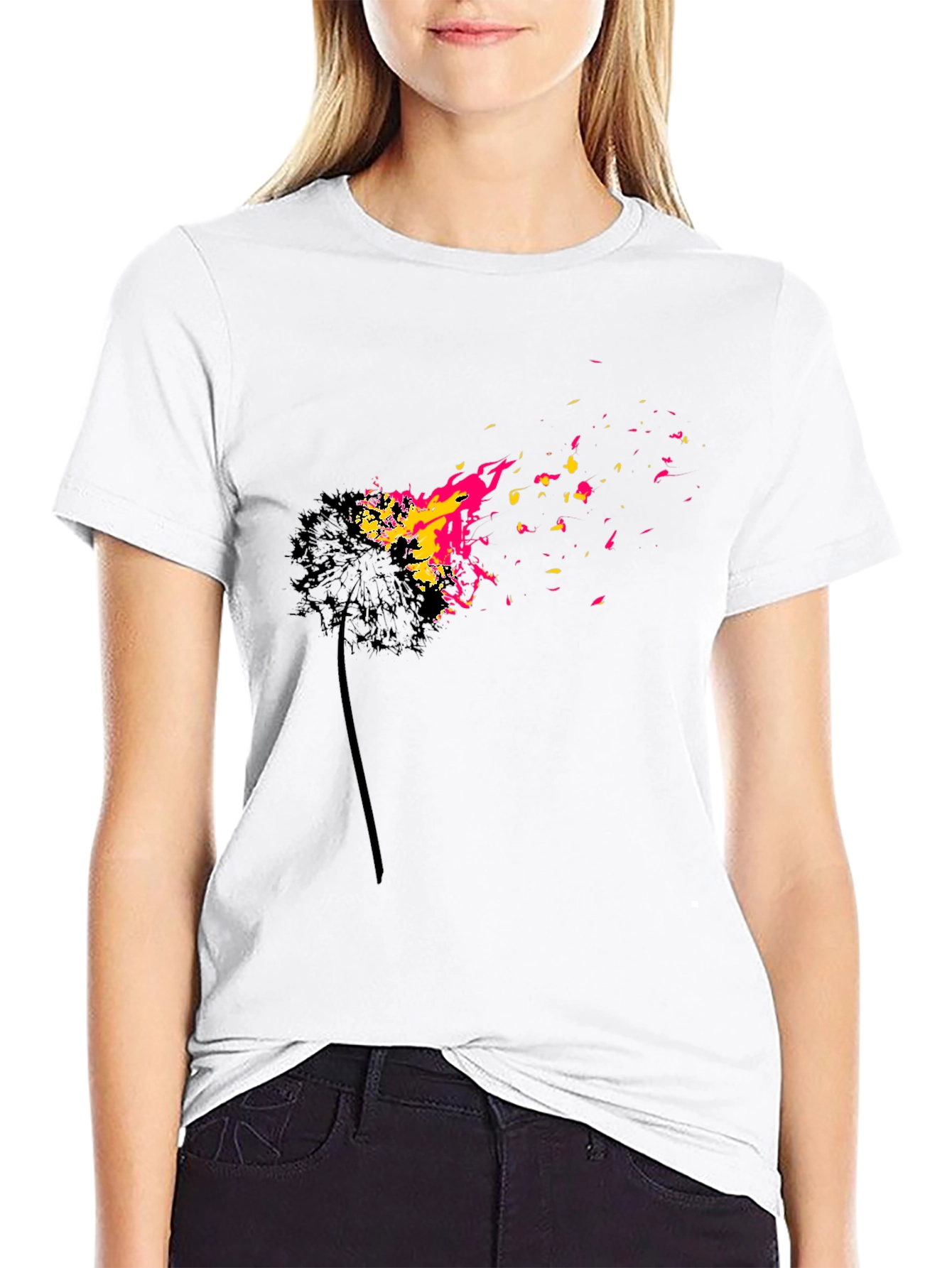 Burning Dandelion Graphic T-Shirt
