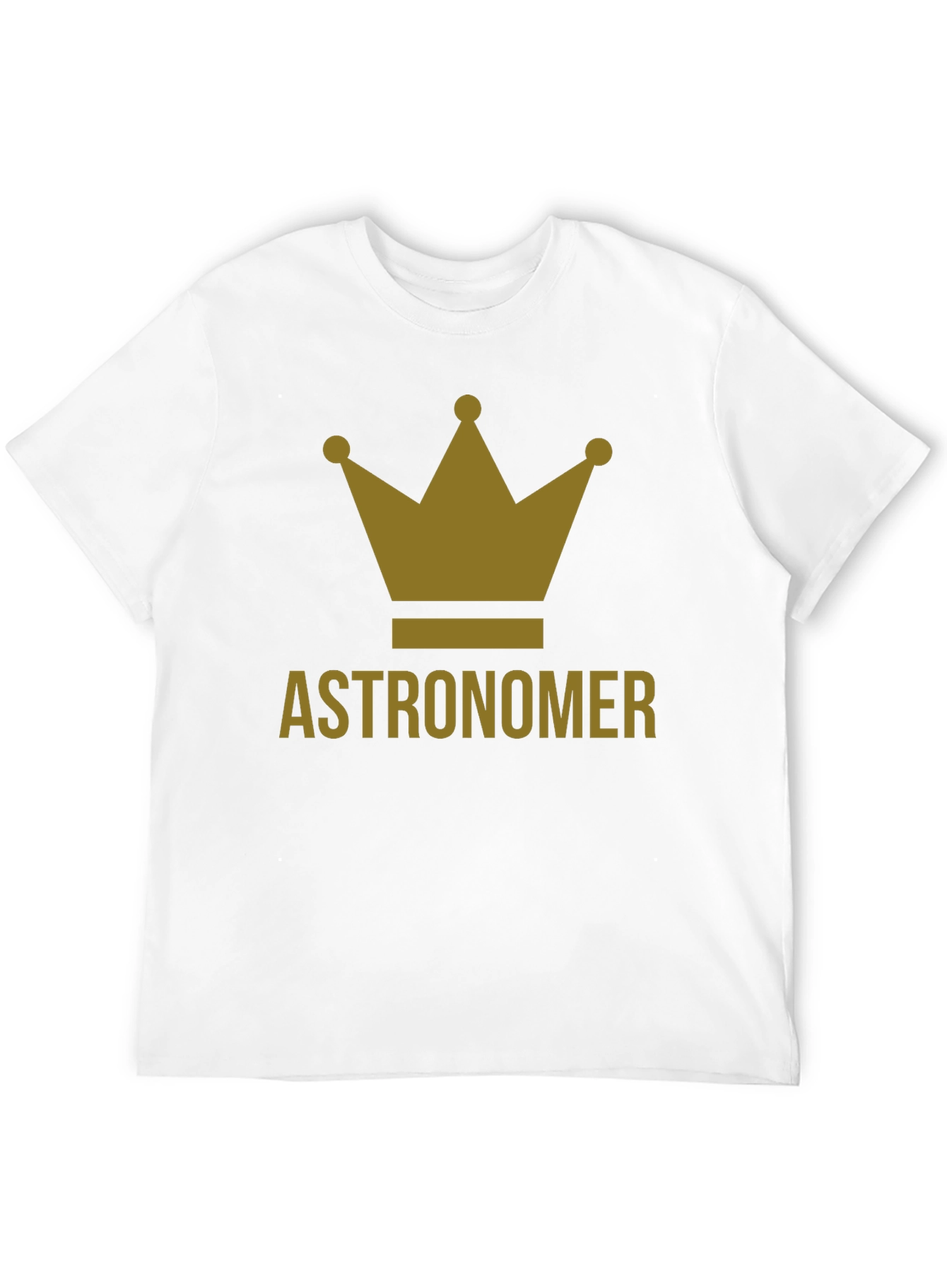 Astronomer Crown Graphic Tee - Black Cotton T-Shirt