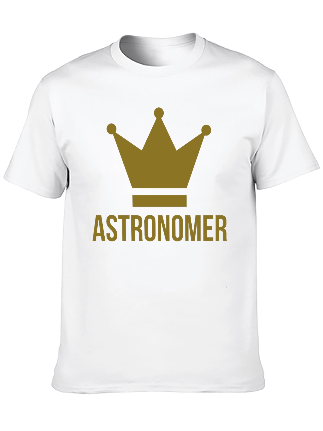 Astronomer Crown Graphic Tee - Black Cotton T-Shirt