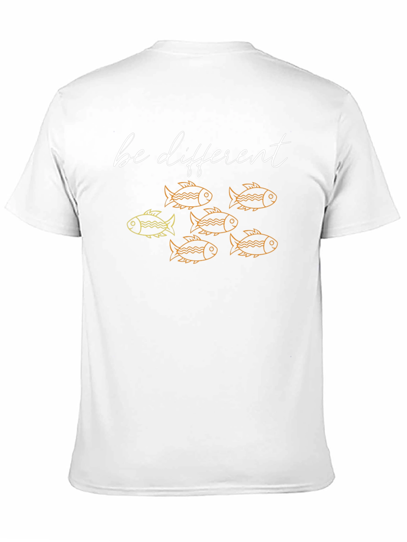Be Different Fish Graphic Tee - Unique Mens T-Shirt