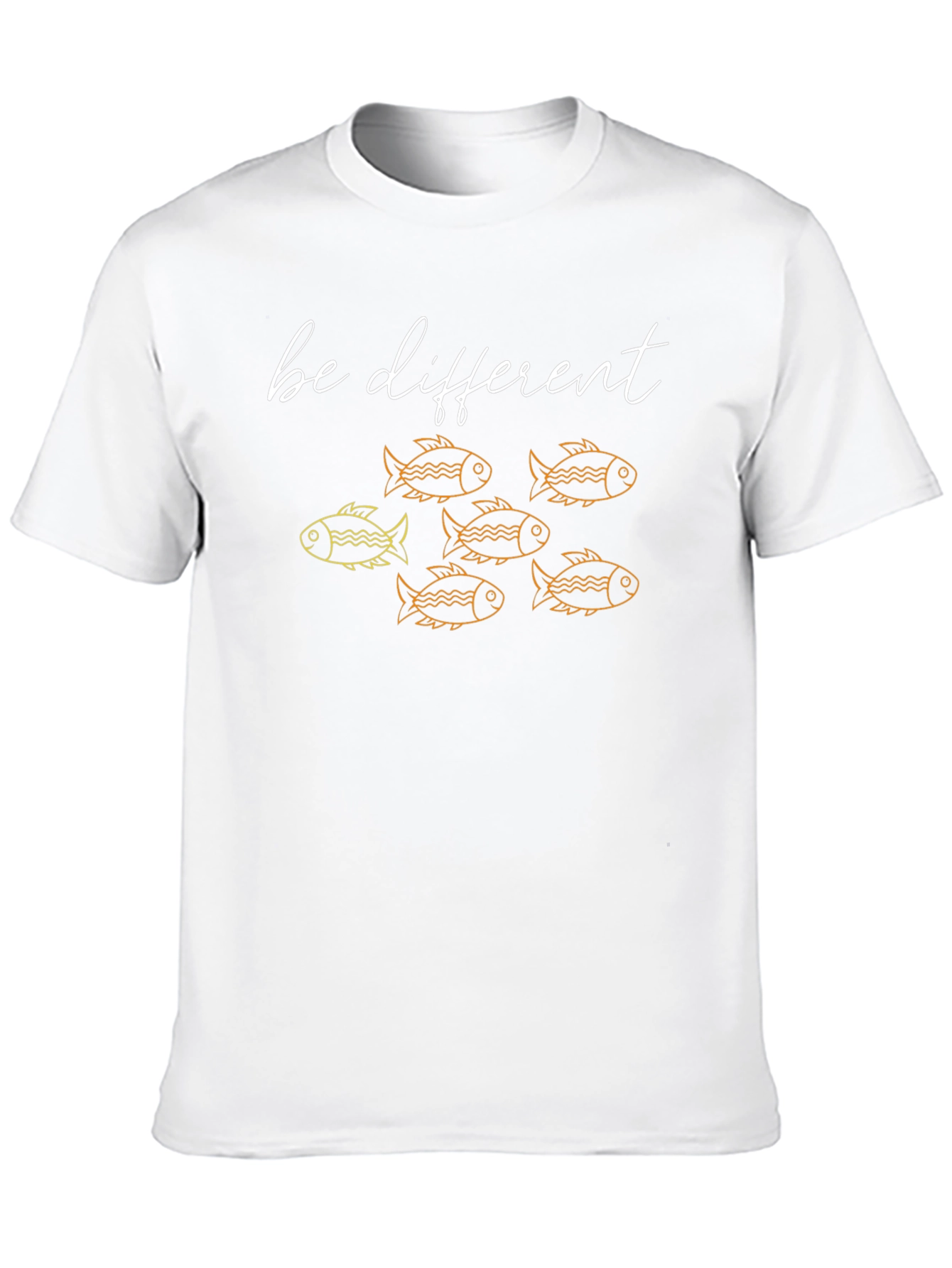 Be Different Fish Graphic Tee - Unique Mens T-Shirt