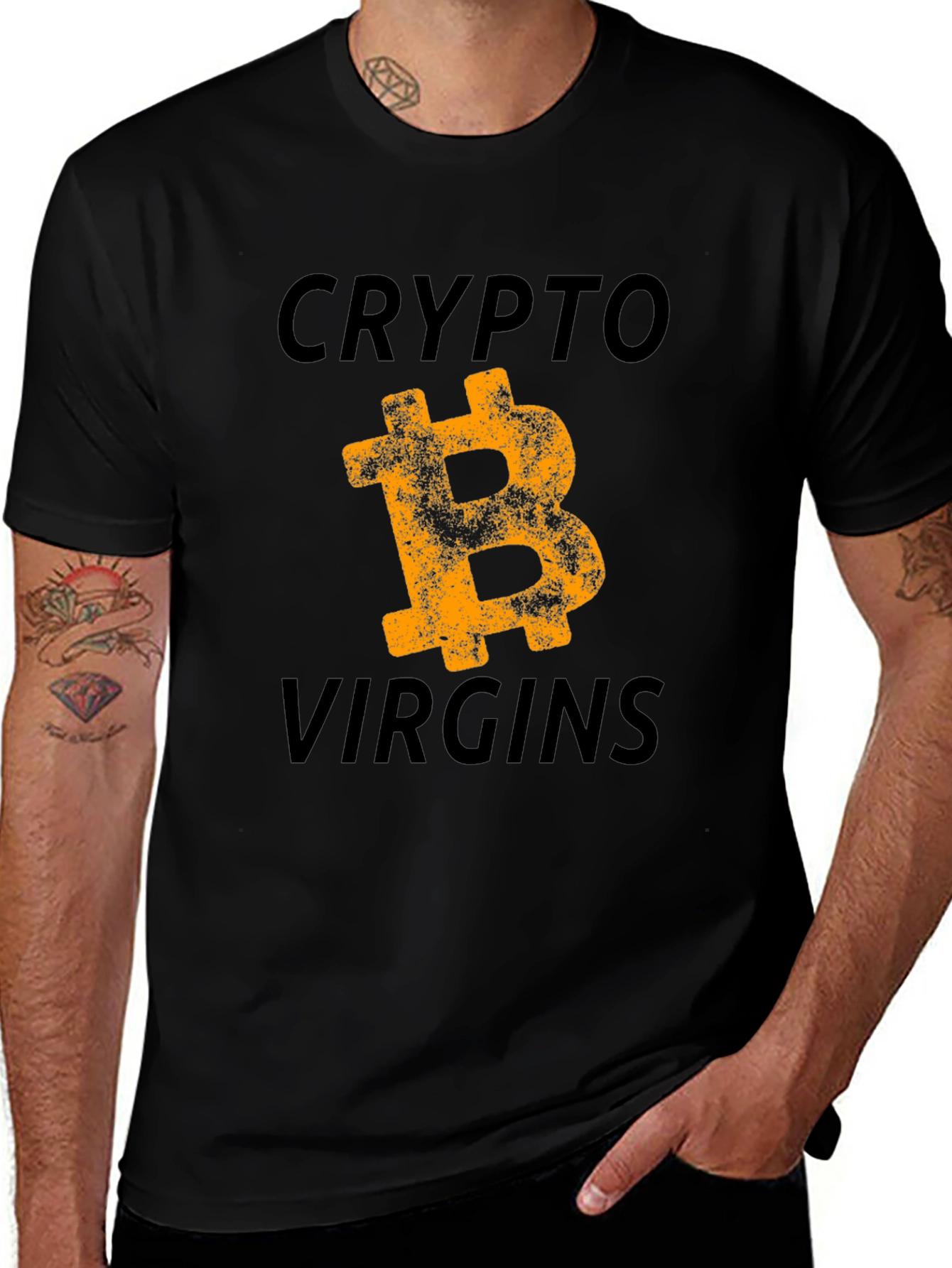 Crypto Virgins T-Shirt - Bitcoin Design