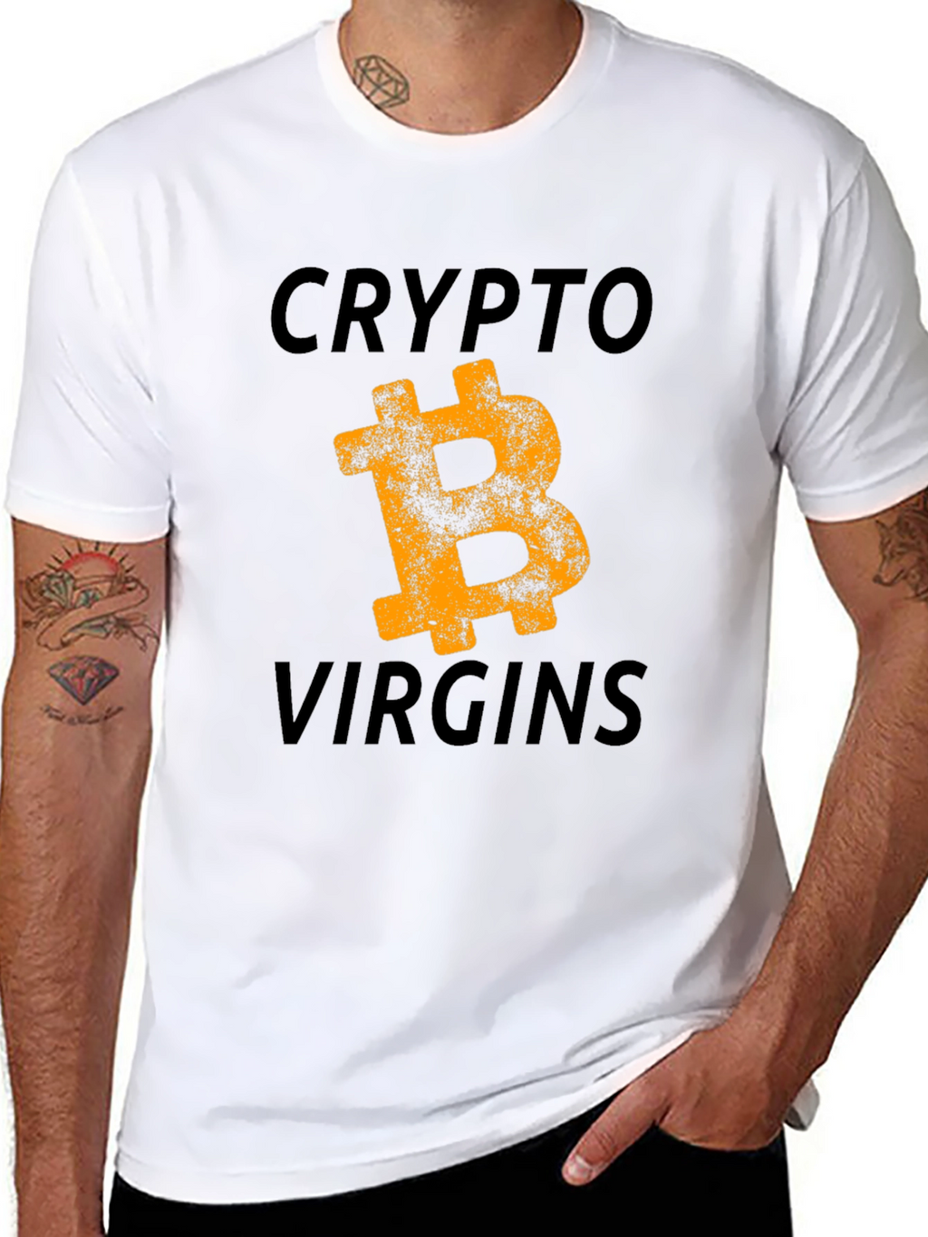 Crypto Virgins T-Shirt - Bitcoin Design