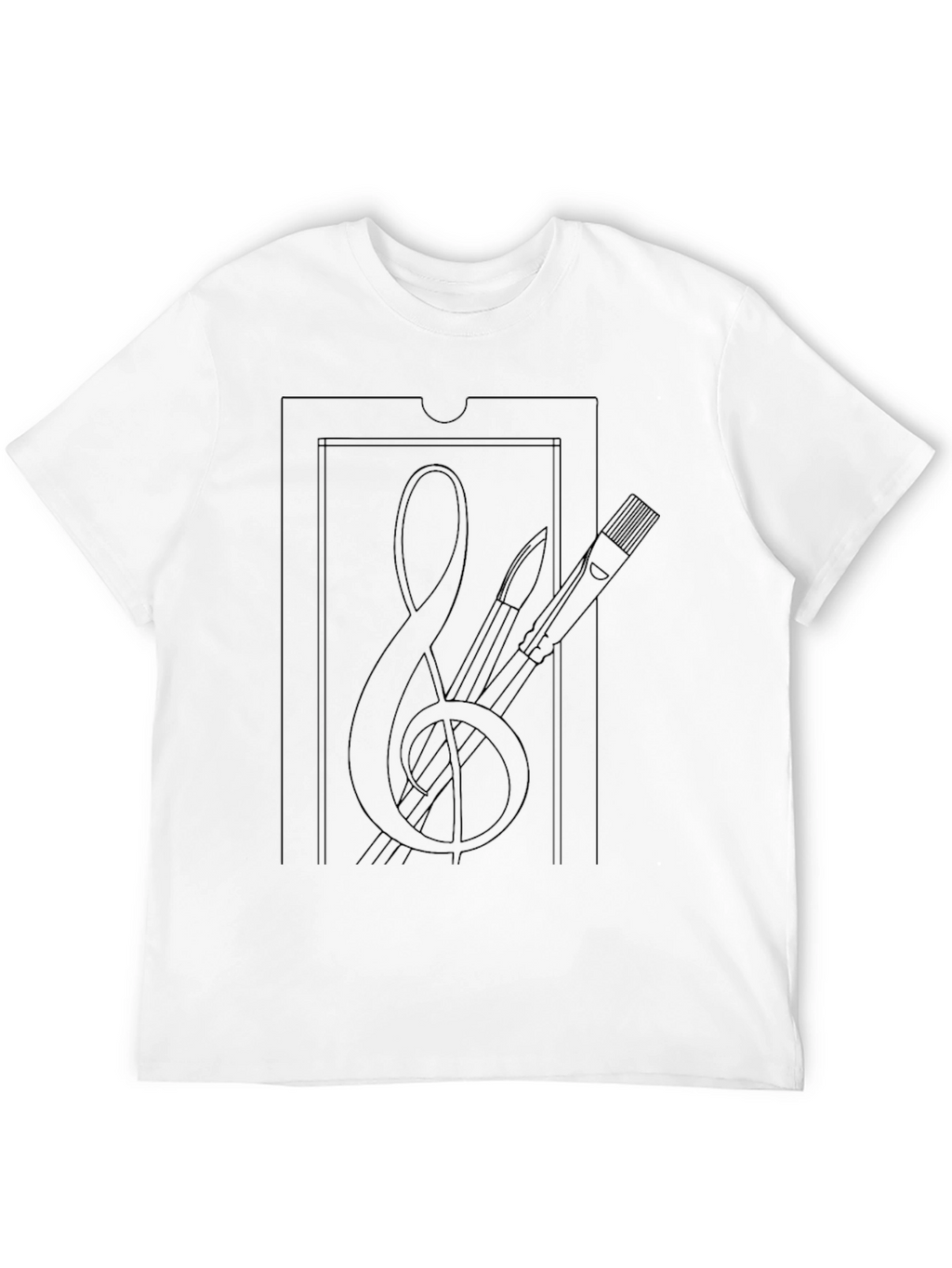 Artistic Line Art T-Shirt