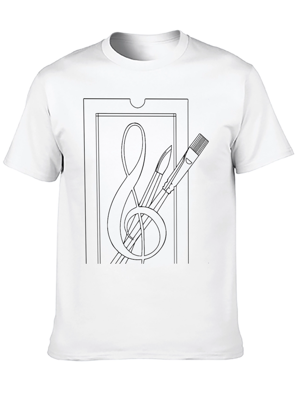 Artistic Line Art T-Shirt