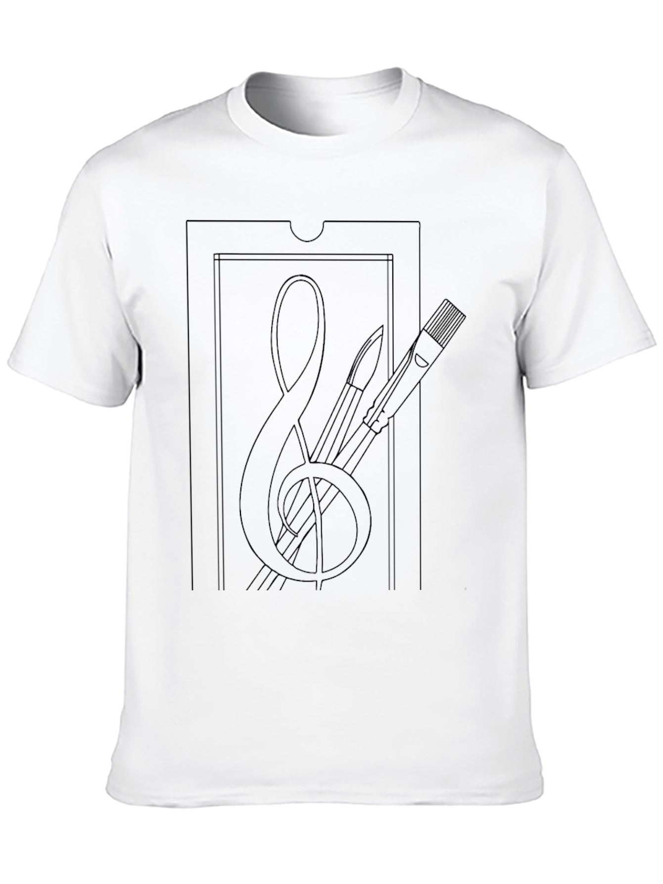 Artistic Line Art T-Shirt