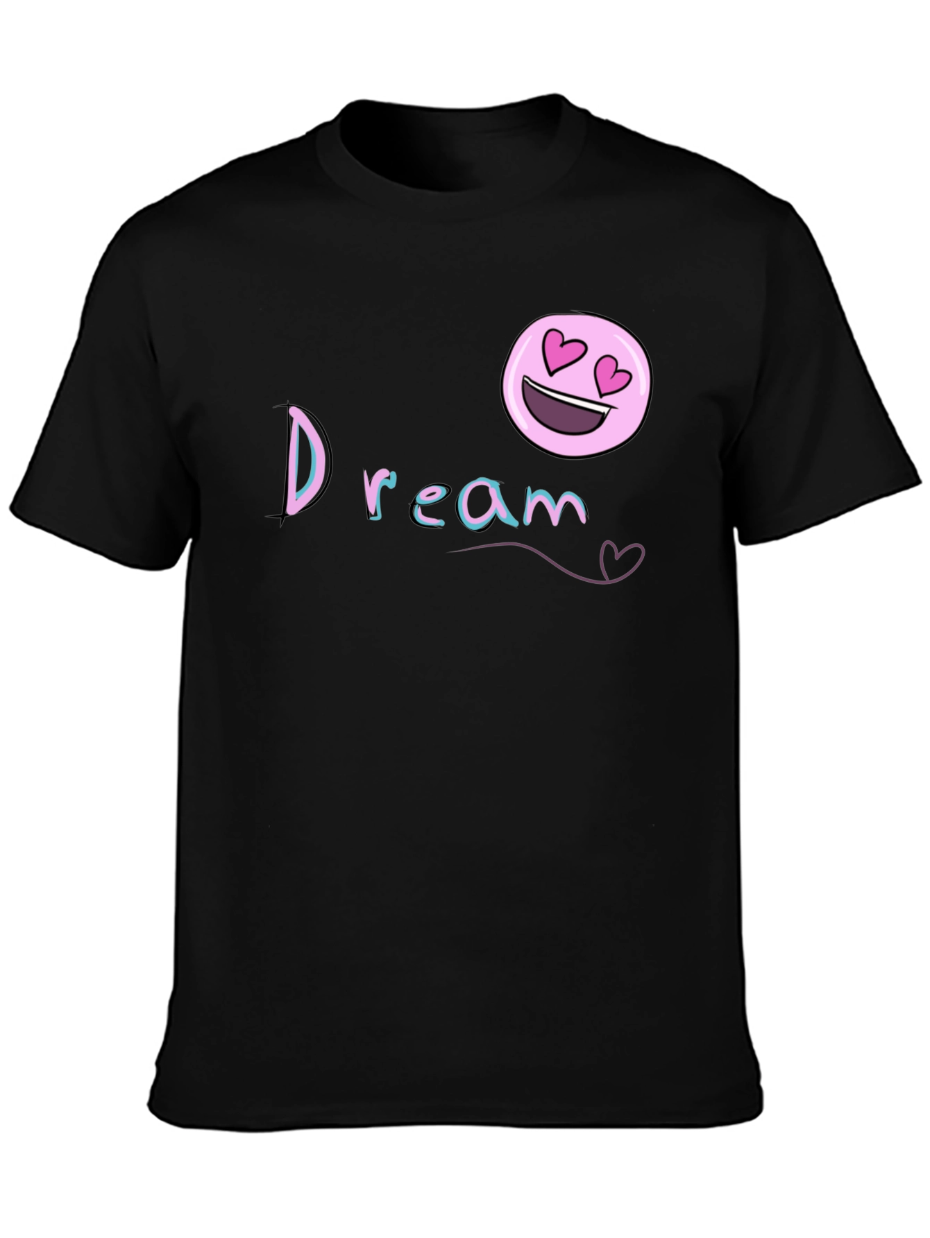 Dream Emoji Black T-Shirt