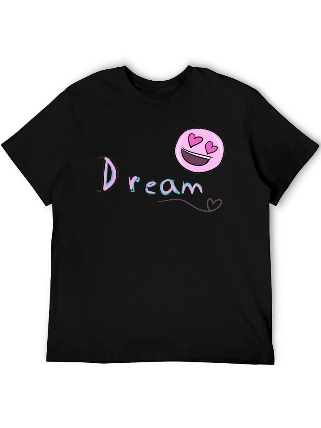 Dream Emoji Black T-Shirt