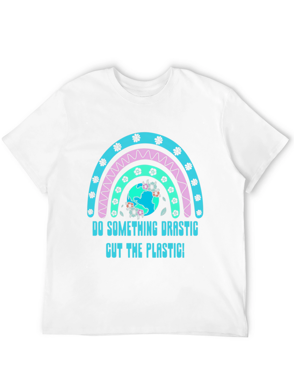 Eco-Friendly Rainbow Graphic T-Shirt