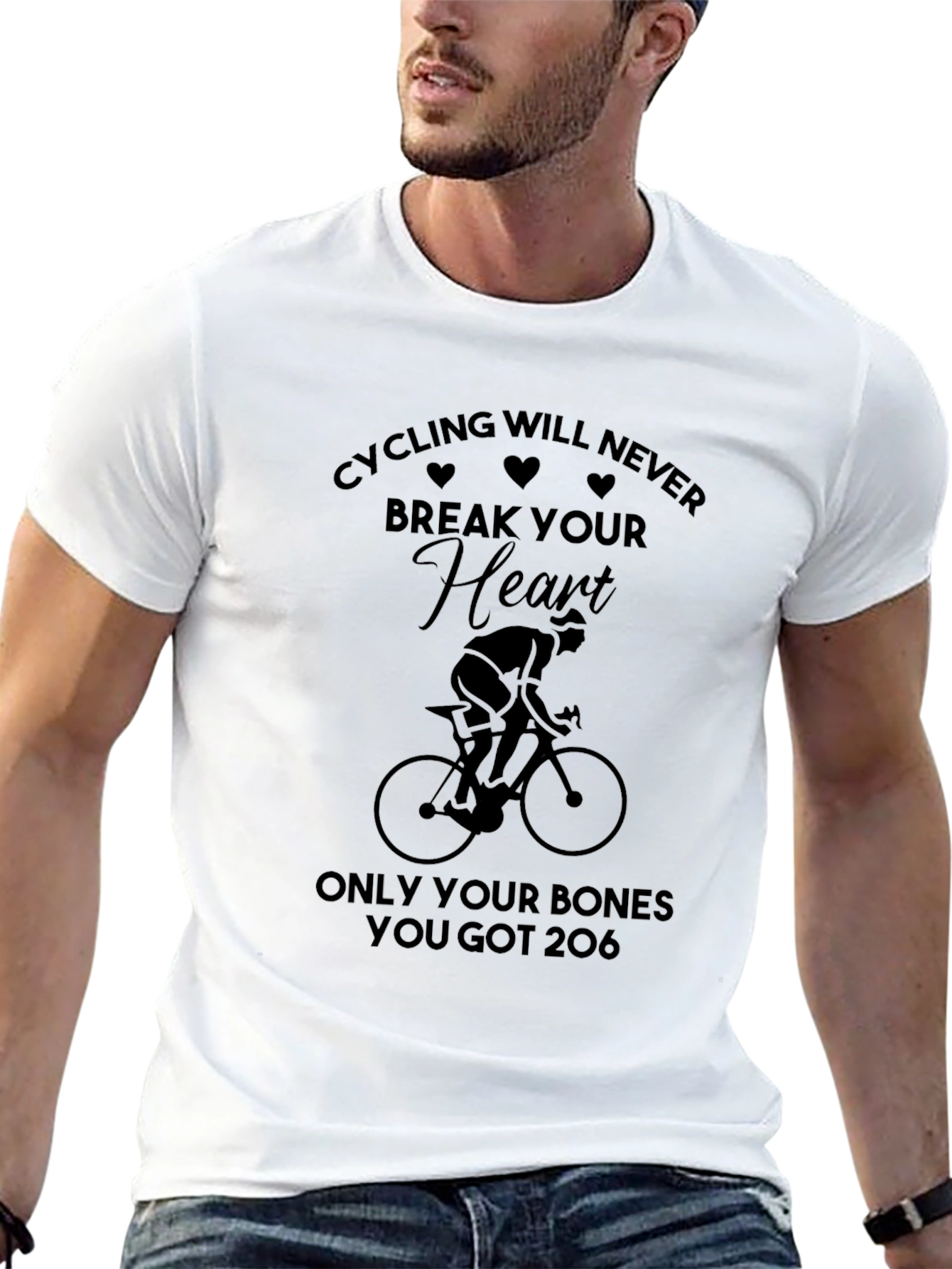 Cycling T-Shirt: Heart & Bones Tee
