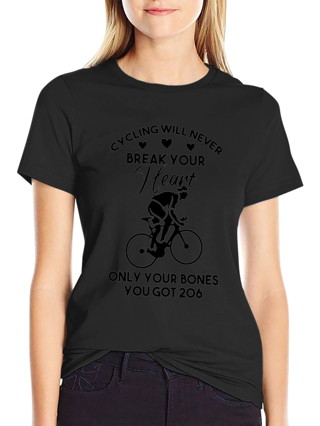 Cycling T-Shirt: Heart & Bones Tee
