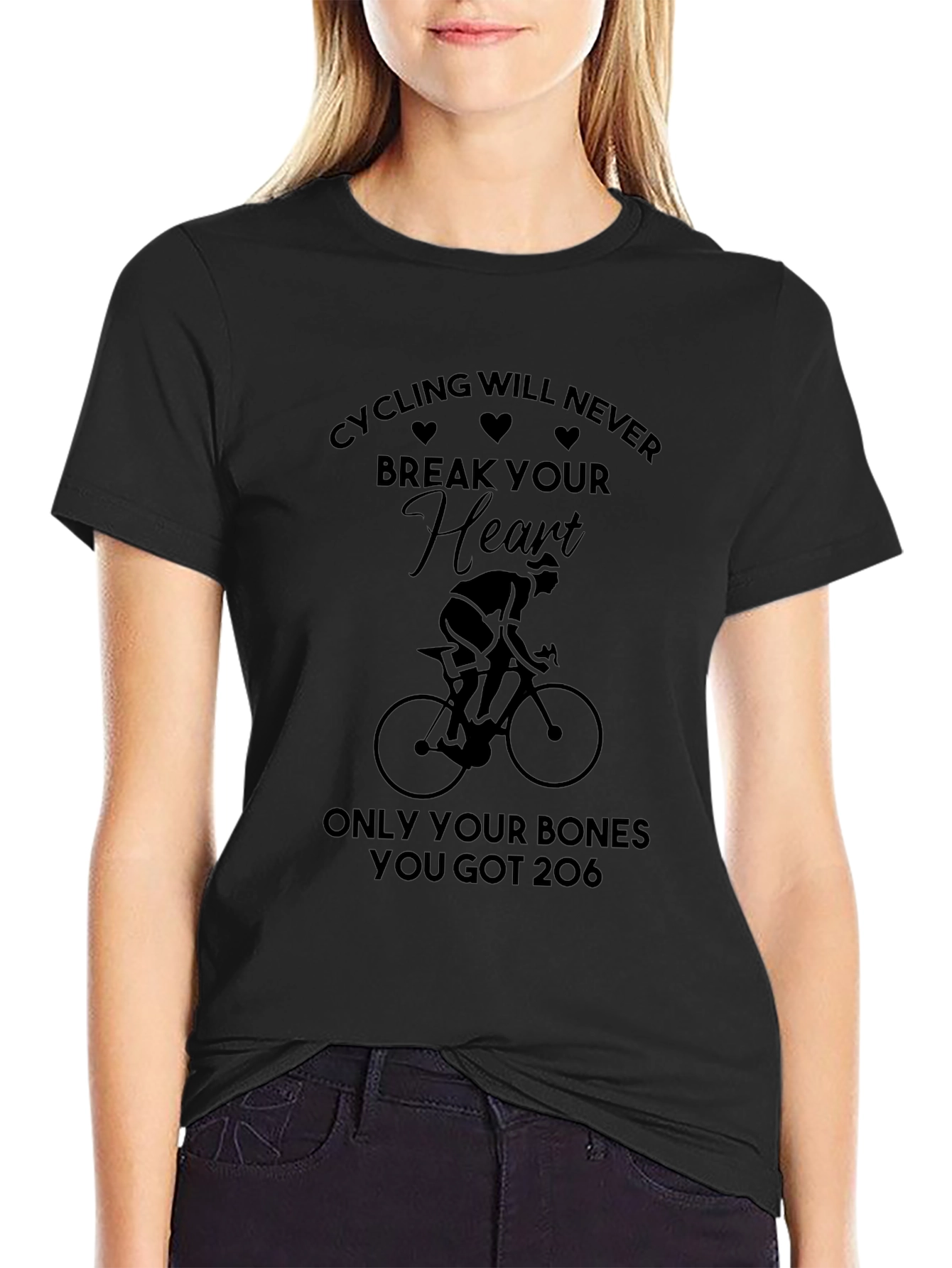Cycling T-Shirt: Heart & Bones Tee