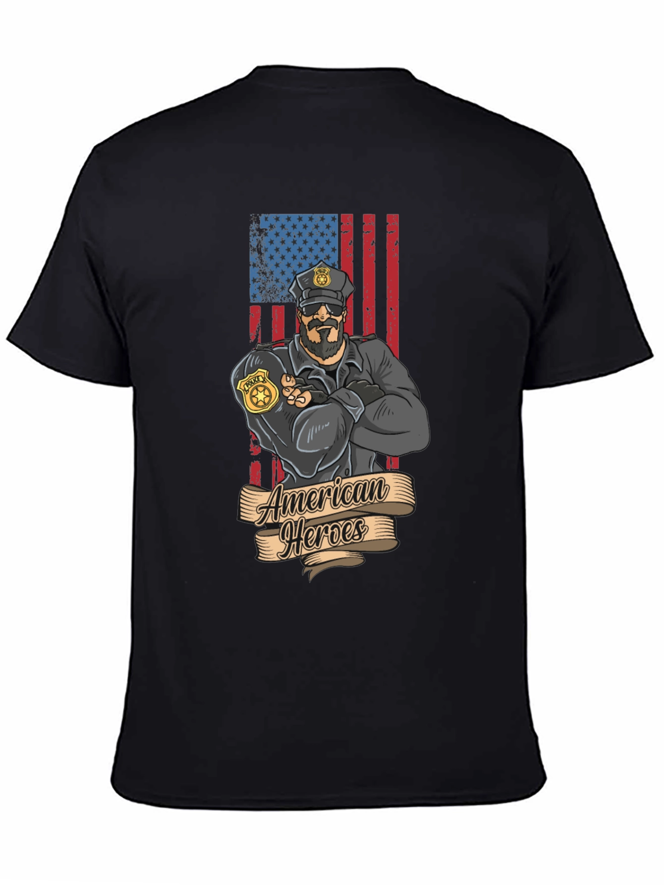 American Heroes Police Officer T-Shirt