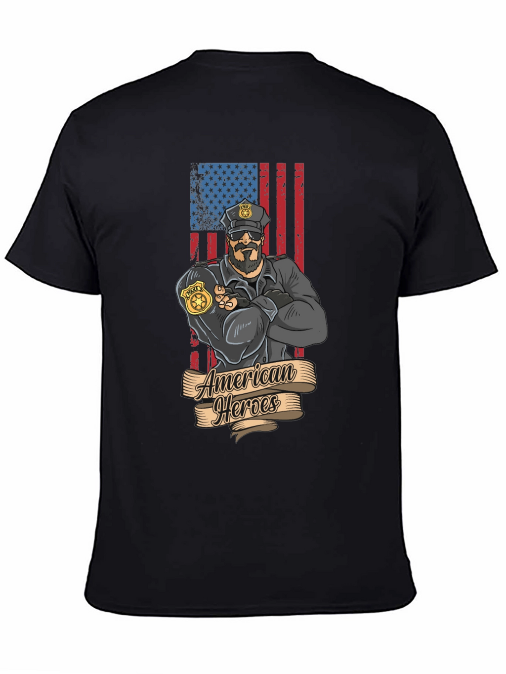 American Heroes Police Officer T-Shirt