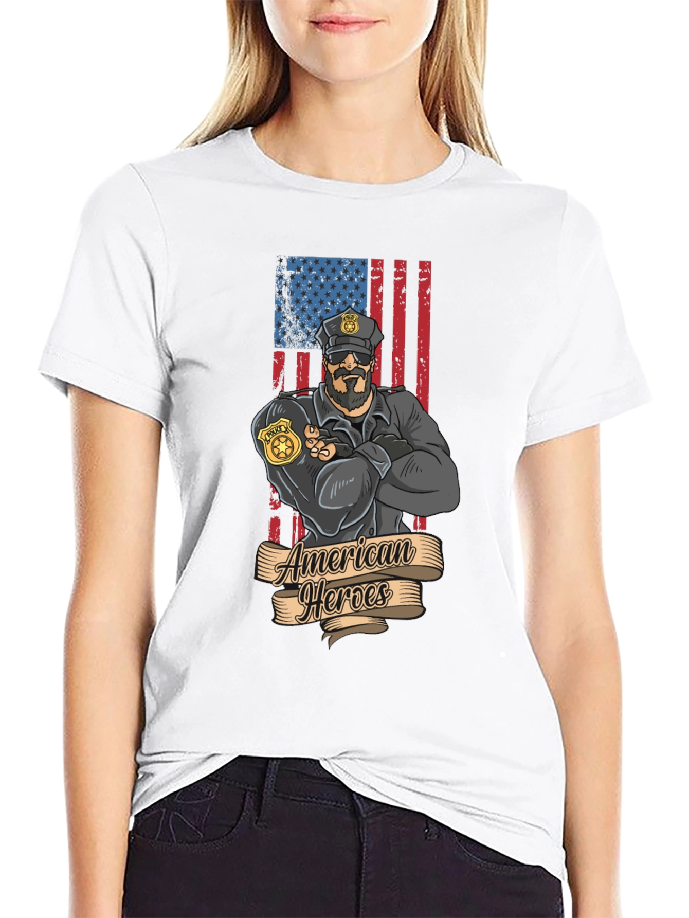 American Heroes Police Officer T-Shirt