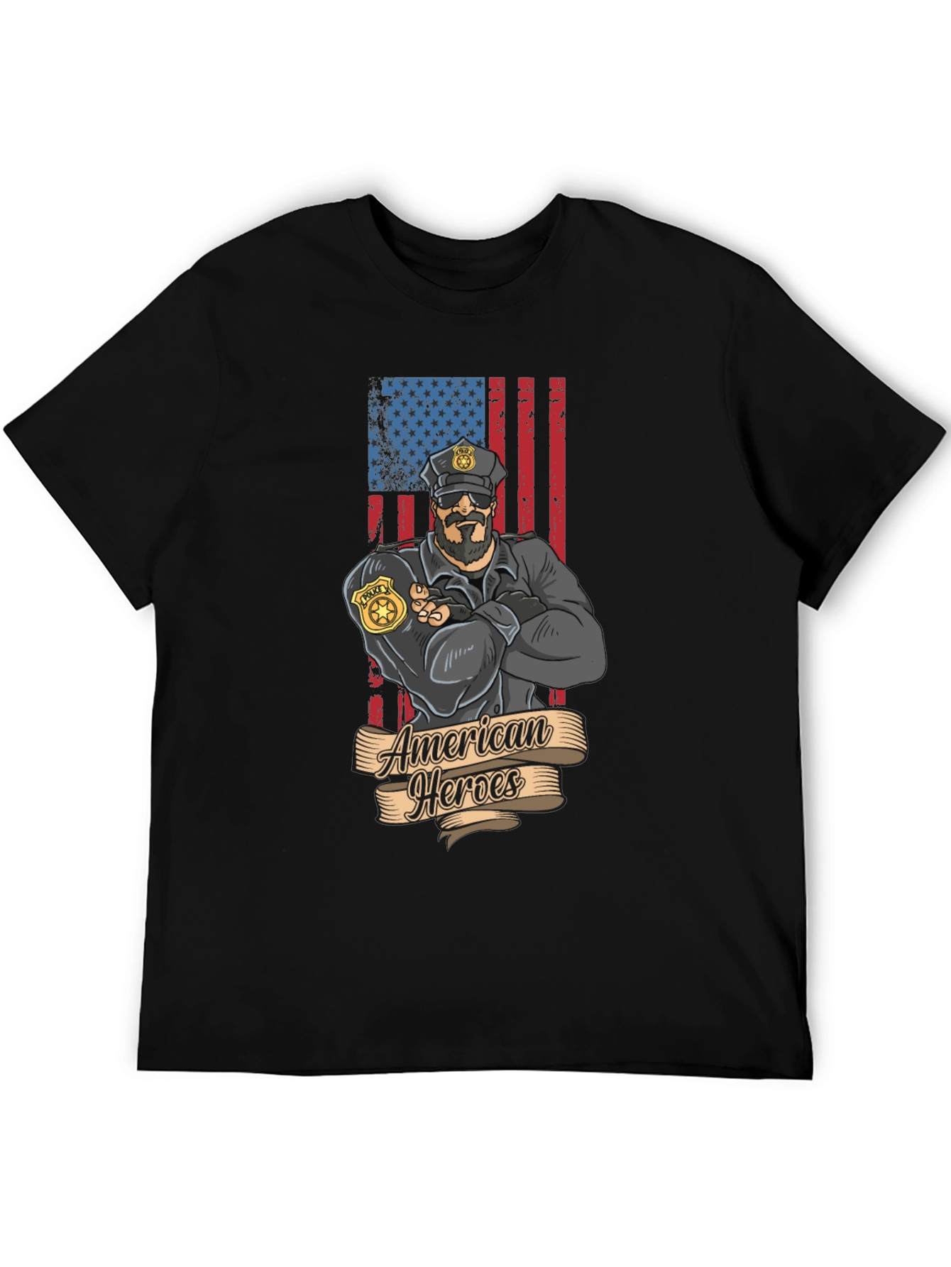 American Heroes Police Officer T-Shirt