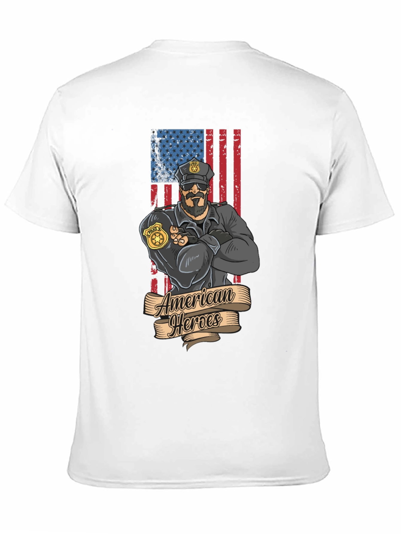 American Heroes Police Officer T-Shirt
